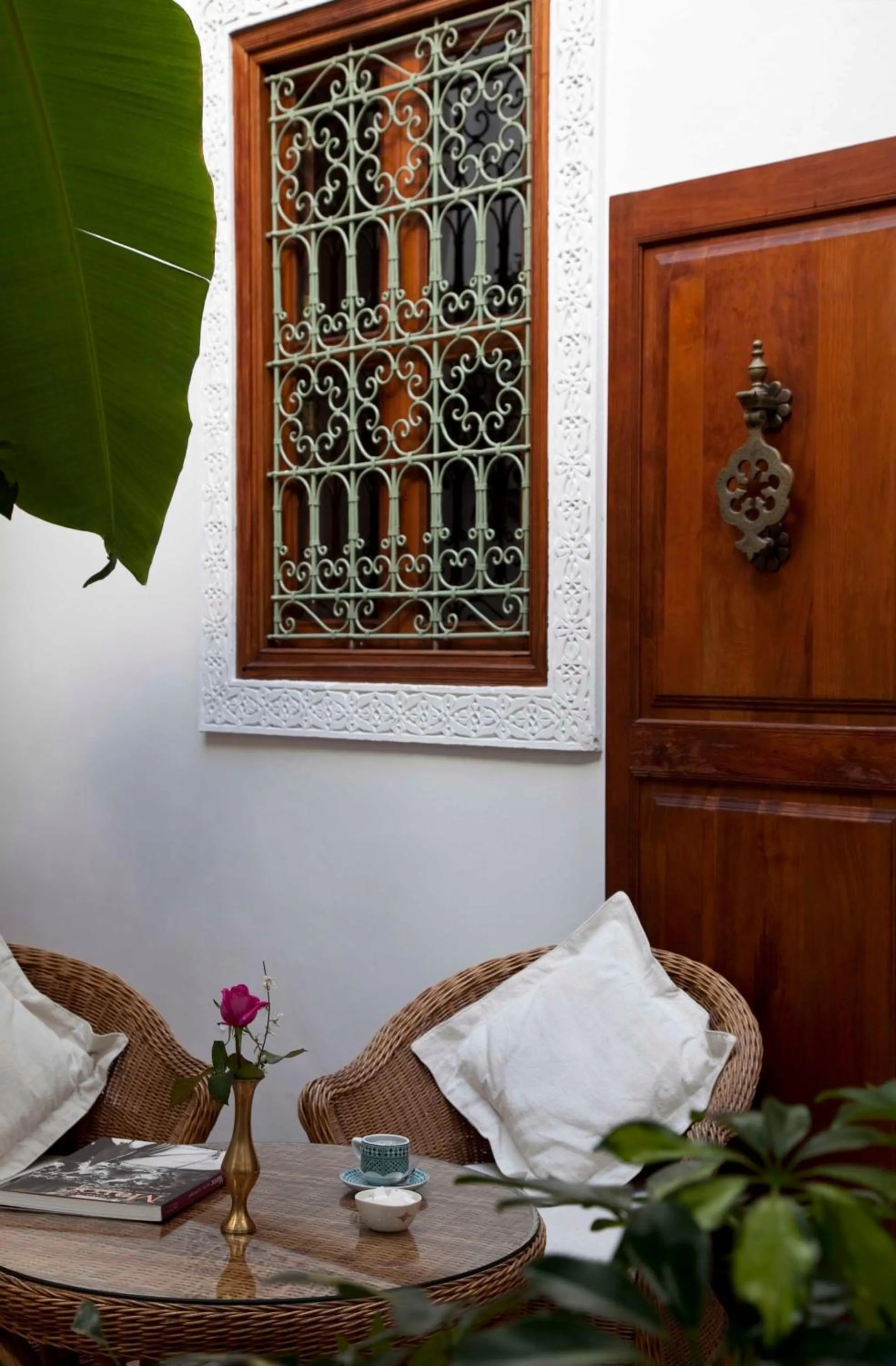 Seating area in Riad Les Bougainvilliers