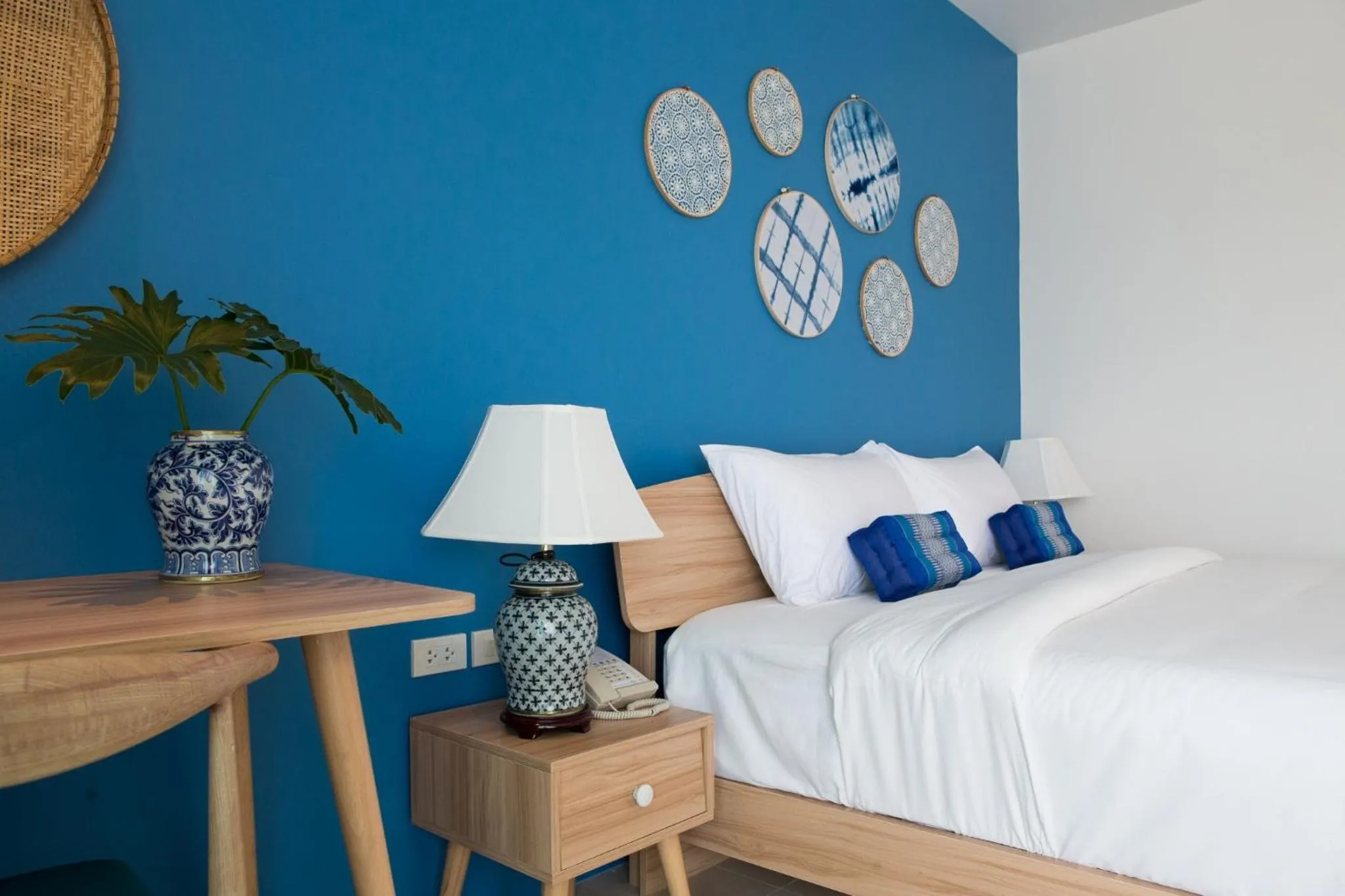 Decorative detail, Bed in DeeProm Pattaya Hotel