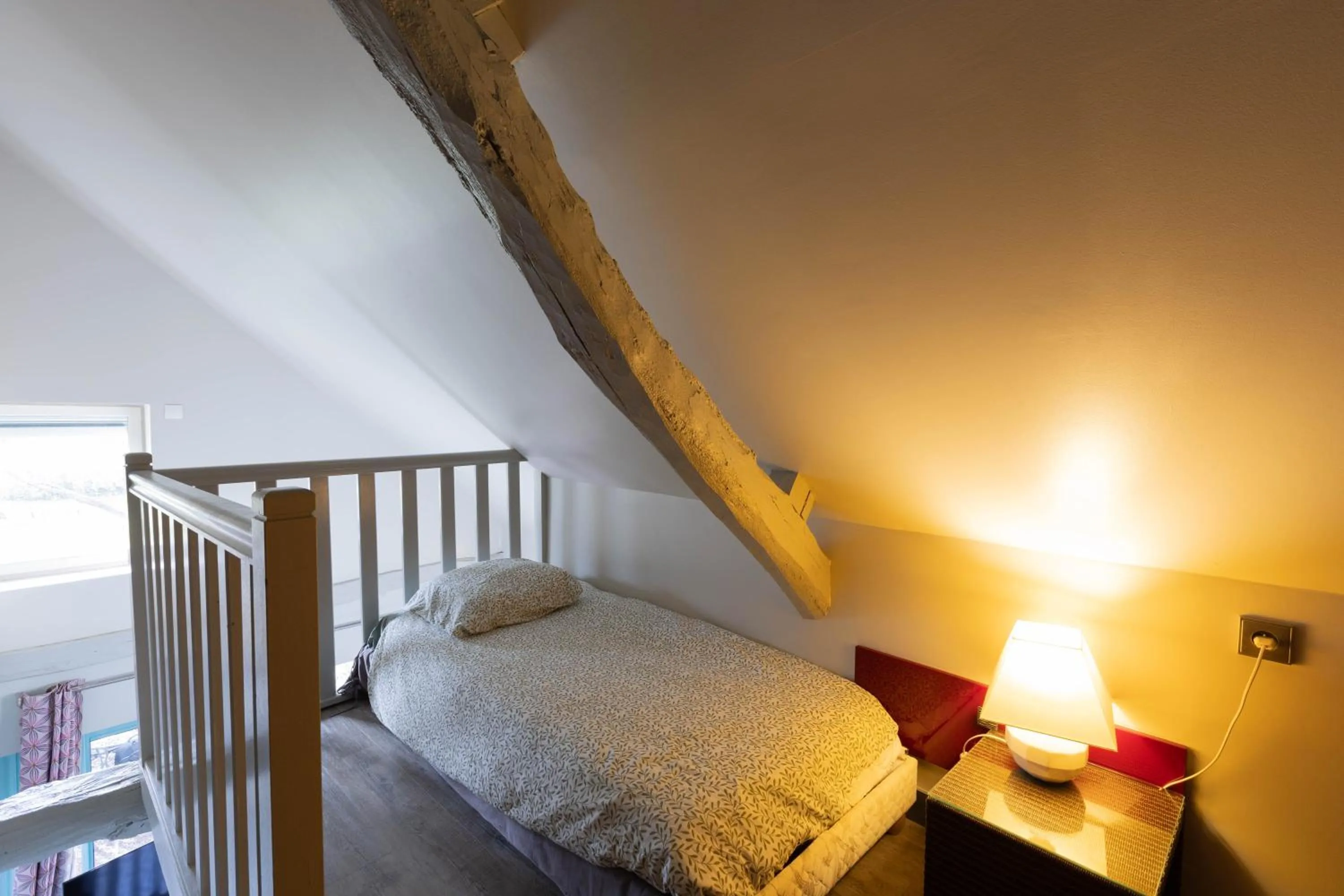 Bed in Chambres d'Hôtes et Suites à La Ferme de l'Oudon & SPA