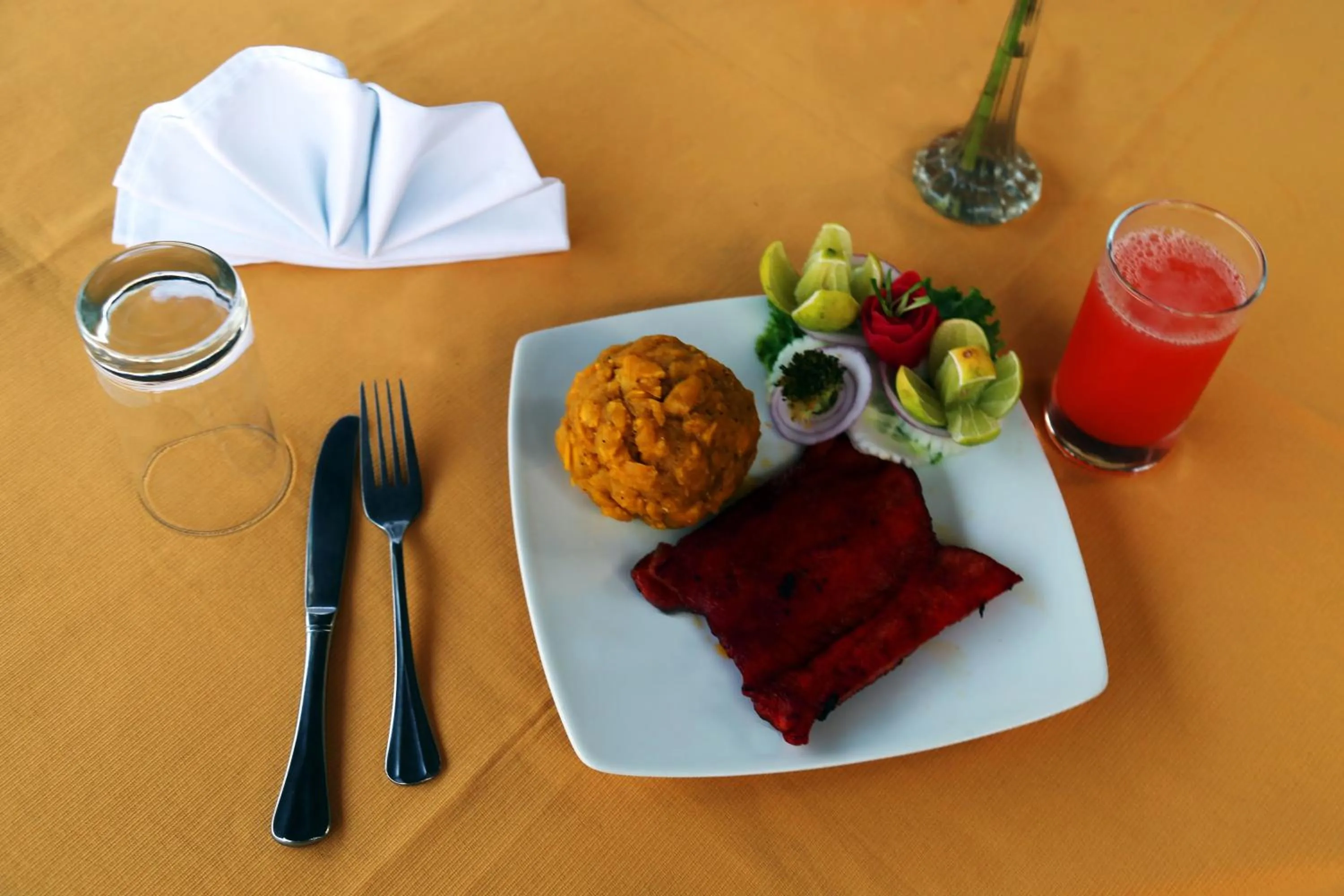 Food and drinks in Hotel Sol del Oriente Iquitos