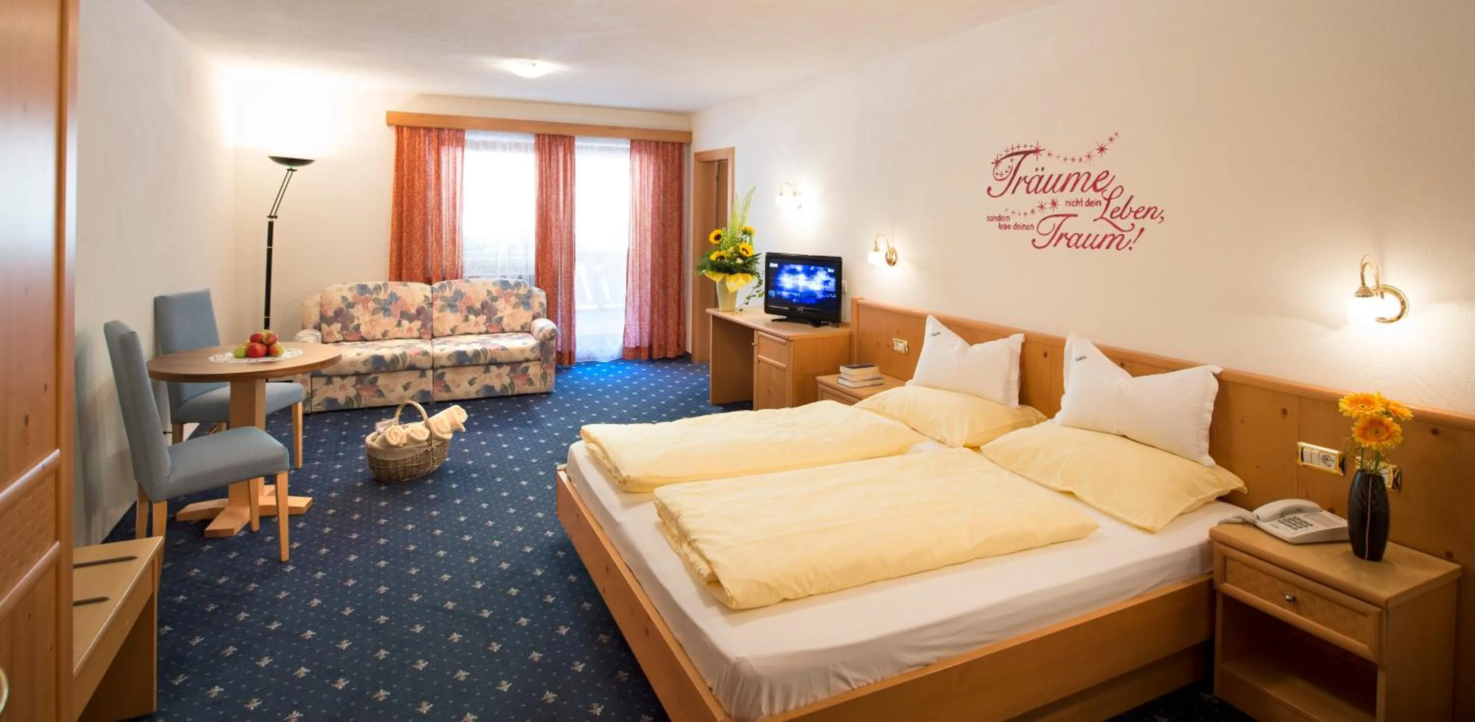 Bedroom, Bed in Hotel Bergblick