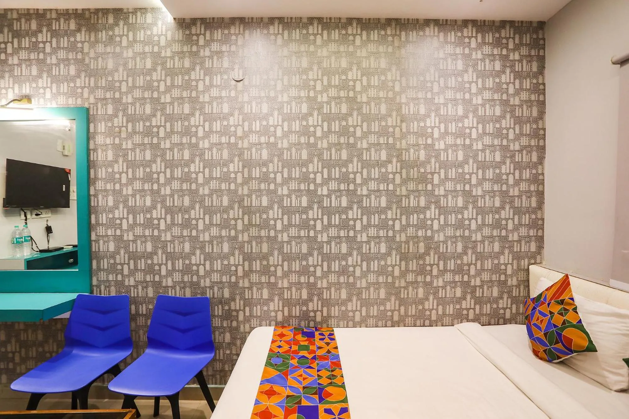 Bed in FabHotel Greenstar Inn - Bhubaneswar Airport