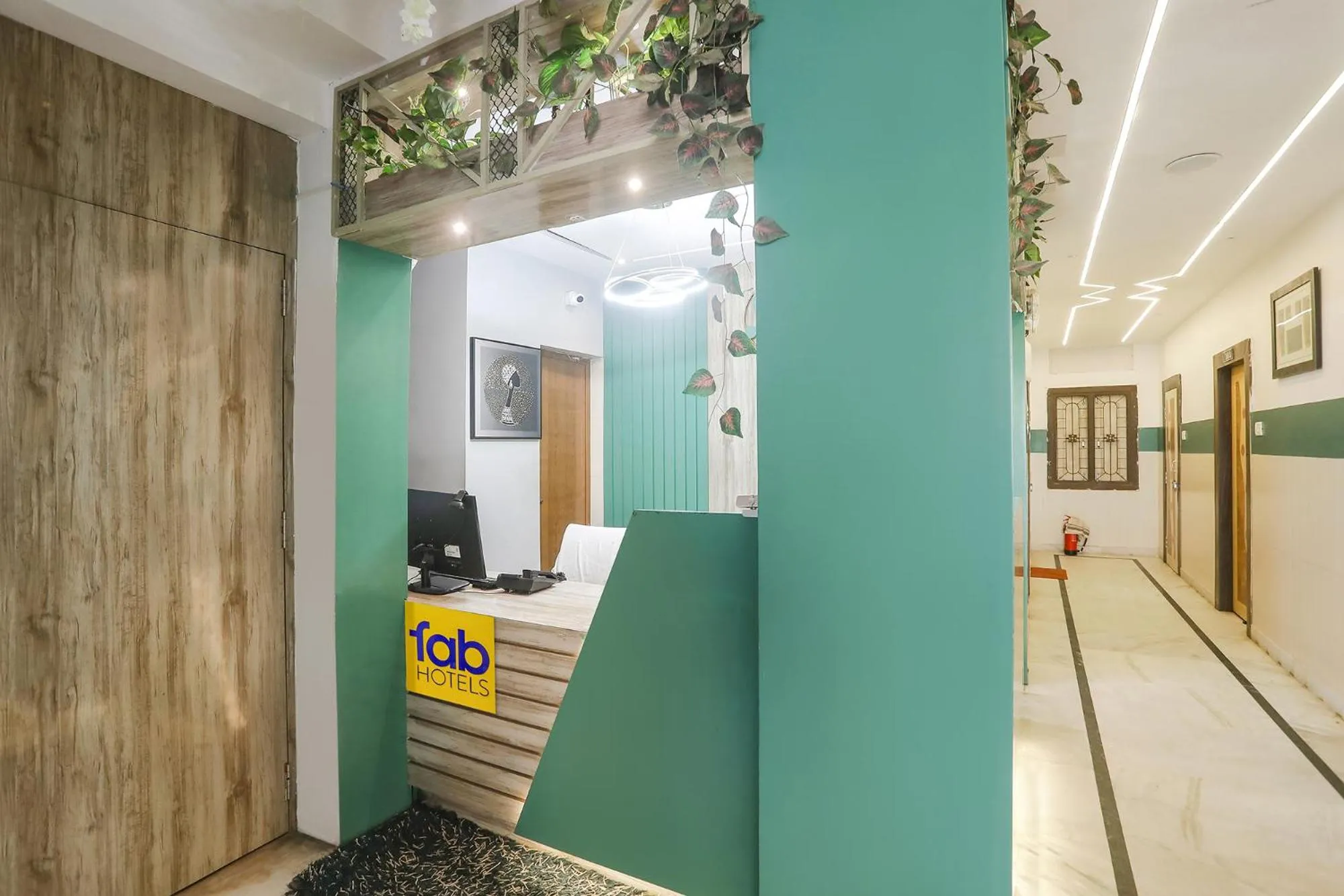 Lobby or reception in FabHotel Greenstar Inn - Bhubaneswar Airport