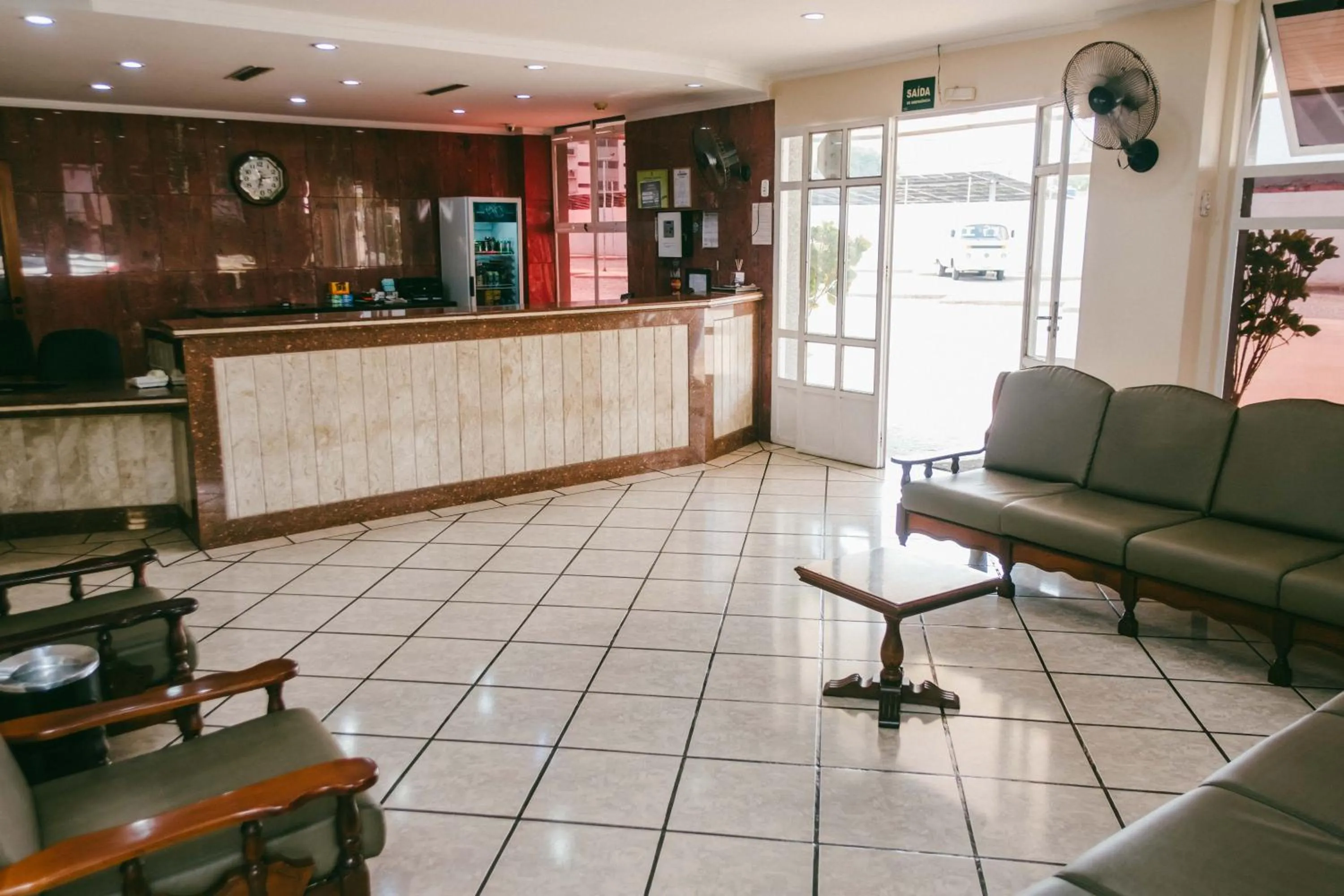 Lobby or reception in Hotel Almanara Cuiabá-Mato Grosso-Brasil