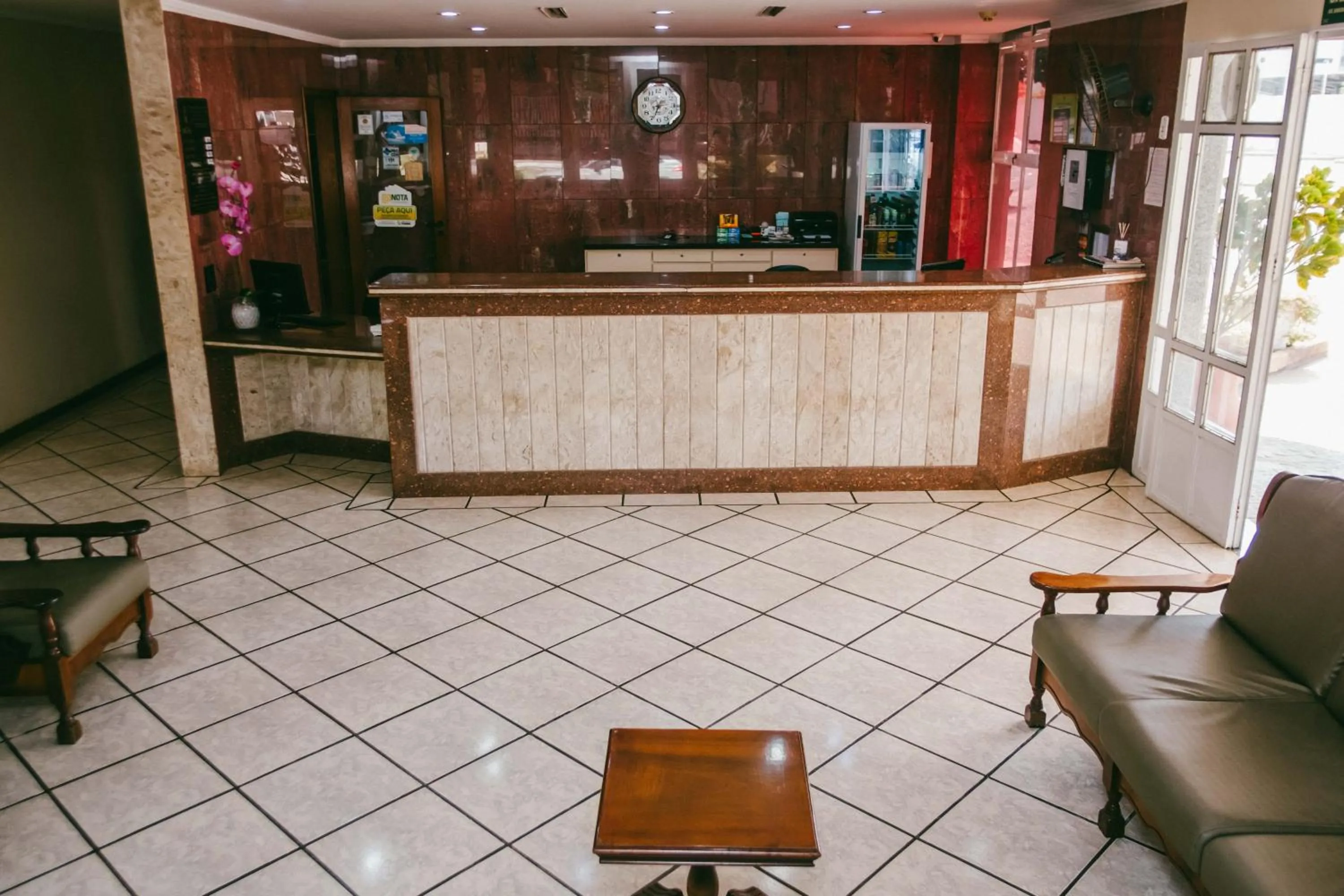 Lobby or reception in Hotel Almanara Cuiabá-Mato Grosso-Brasil