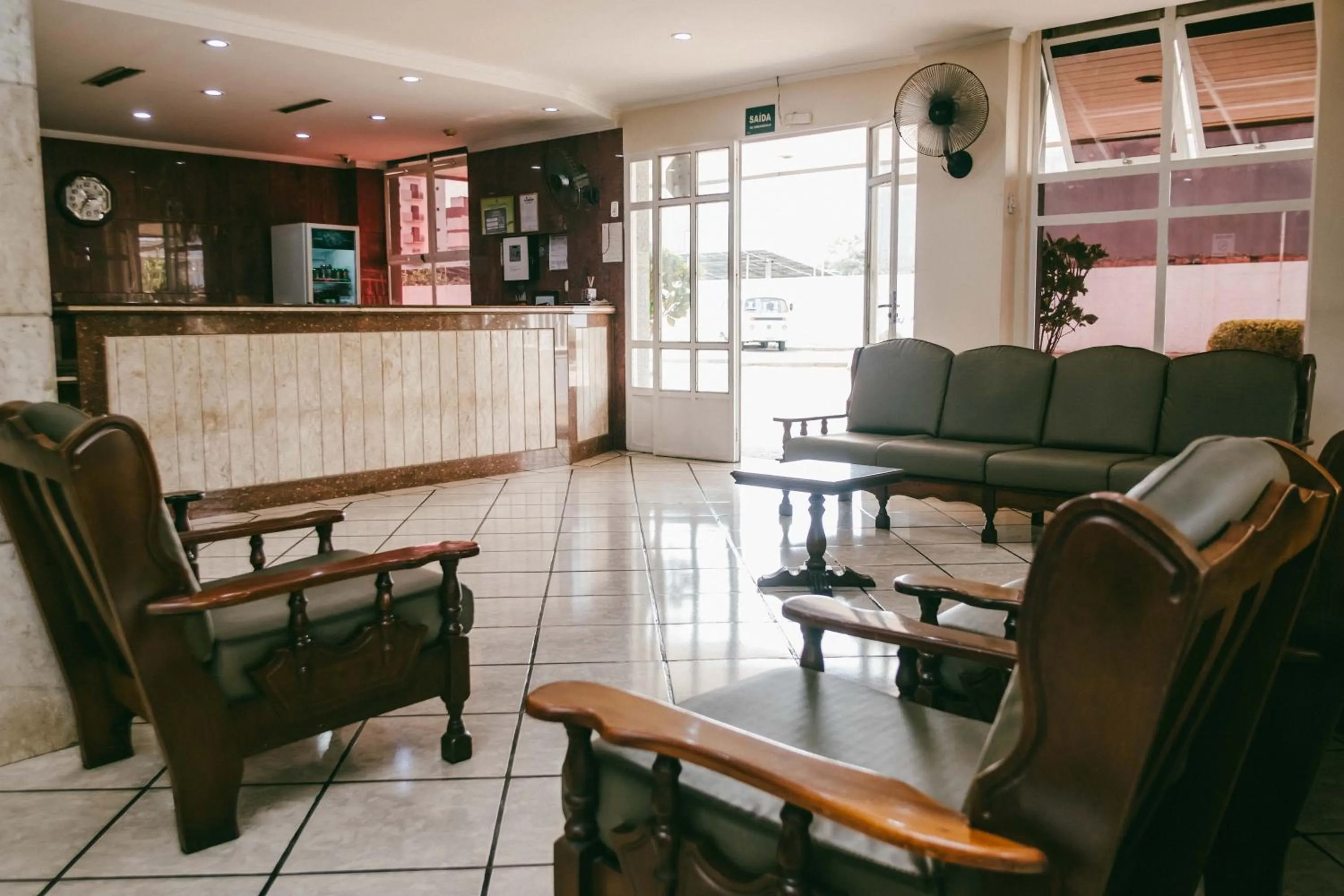 Lobby or reception in Hotel Almanara Cuiabá-Mato Grosso-Brasil
