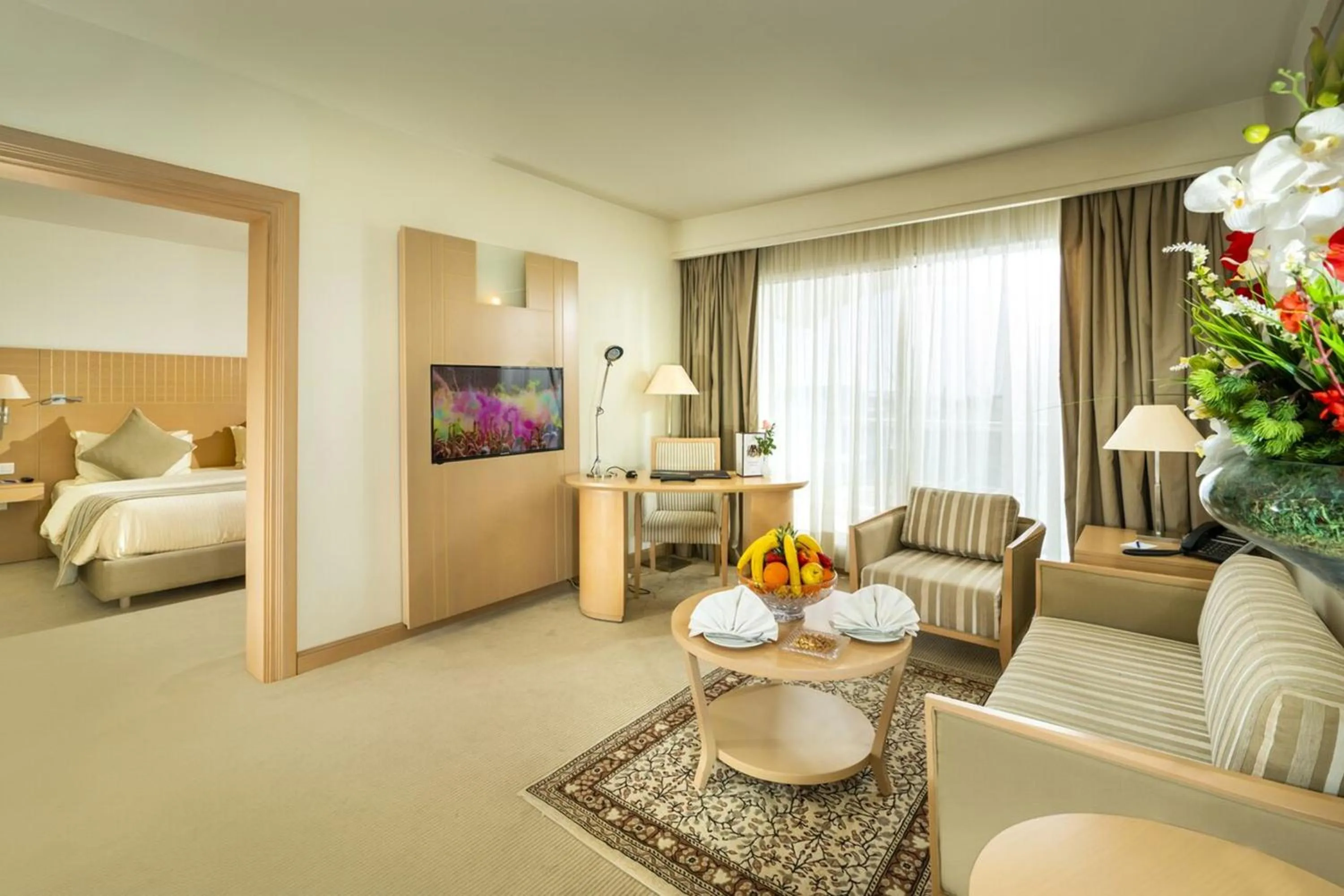 Patio, Bed in Concorde Sfax Centre