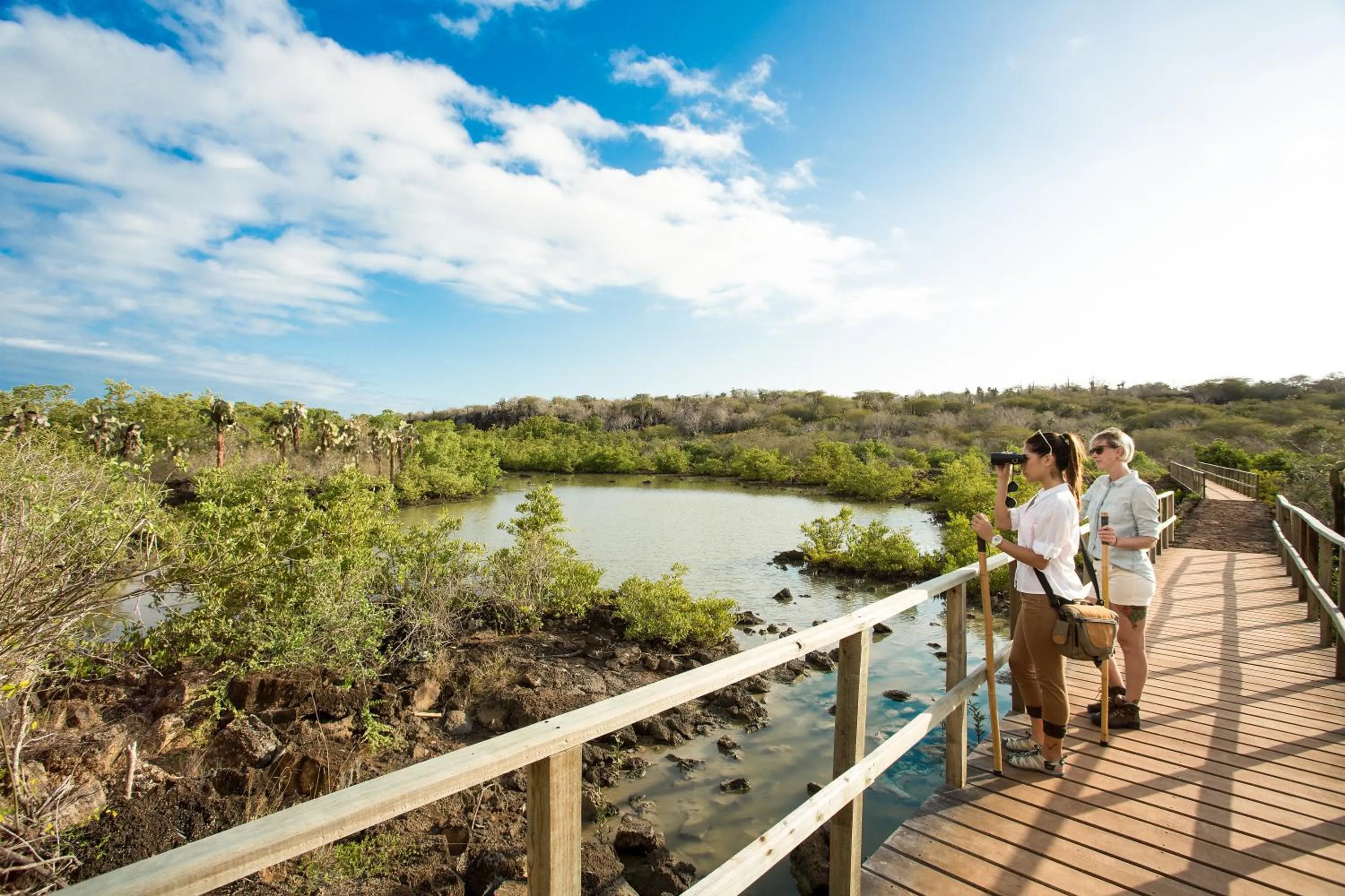 Hiking in Finch Bay Galapagos Hotel