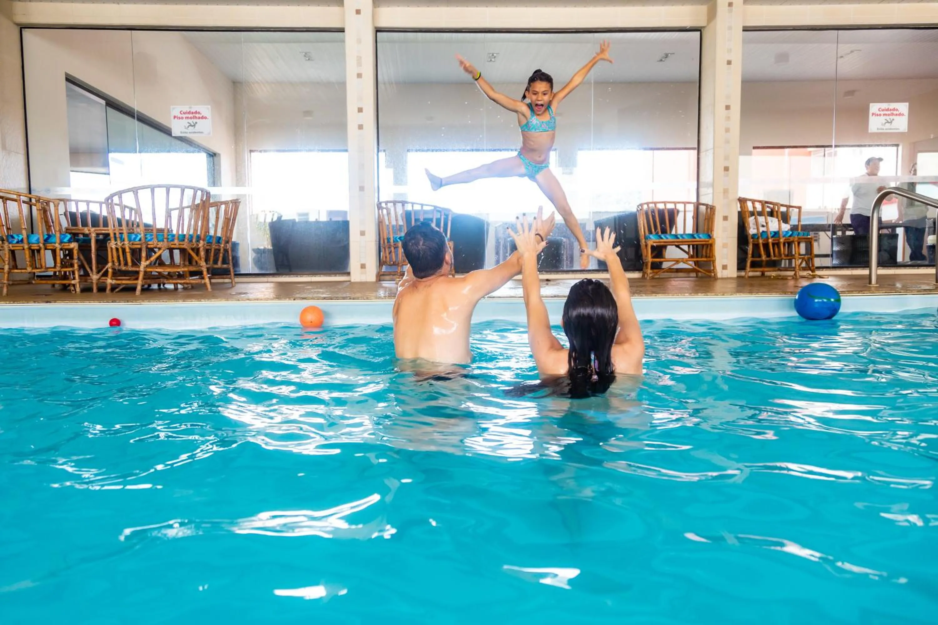 Pool view in Hotel Guarany