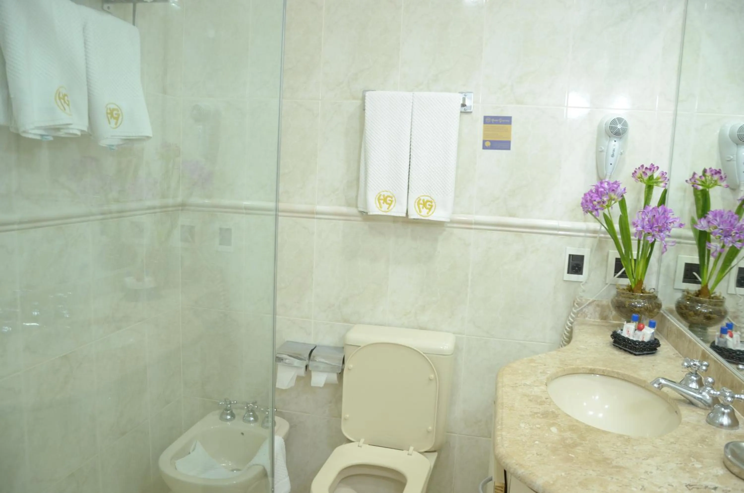 Bathroom in Hotel Guarany