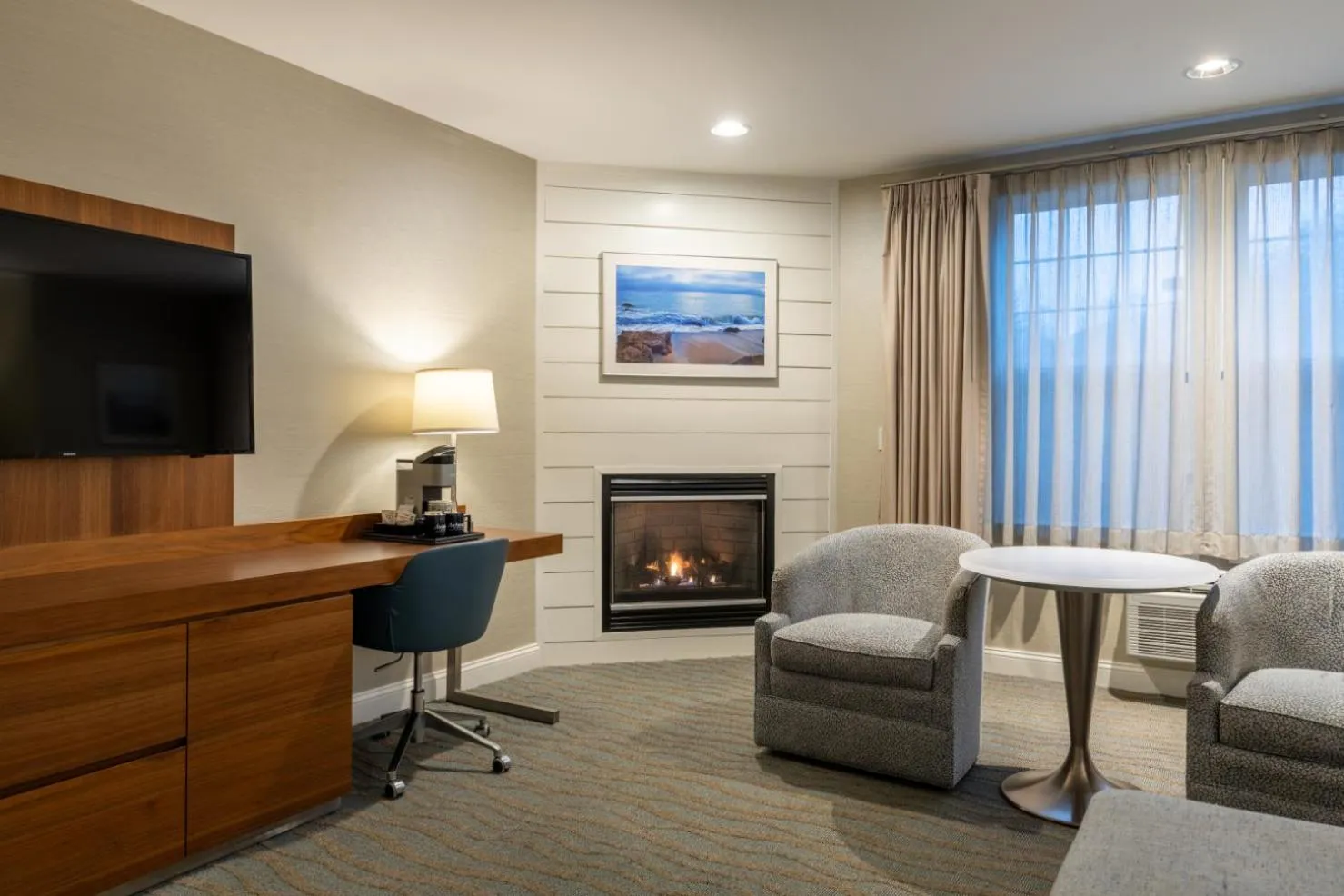 fireplace in Anchorage by the Sea