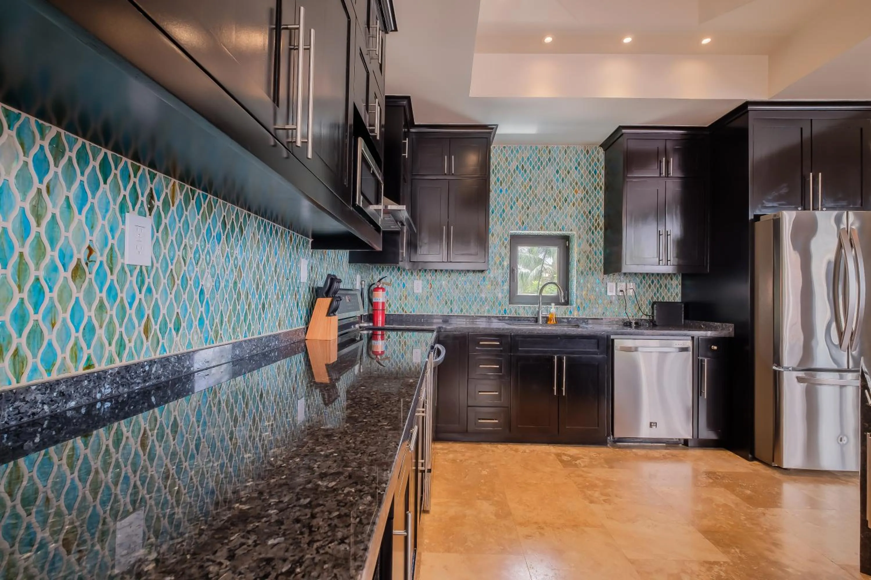 kitchen in Diamante Beachfront Suites