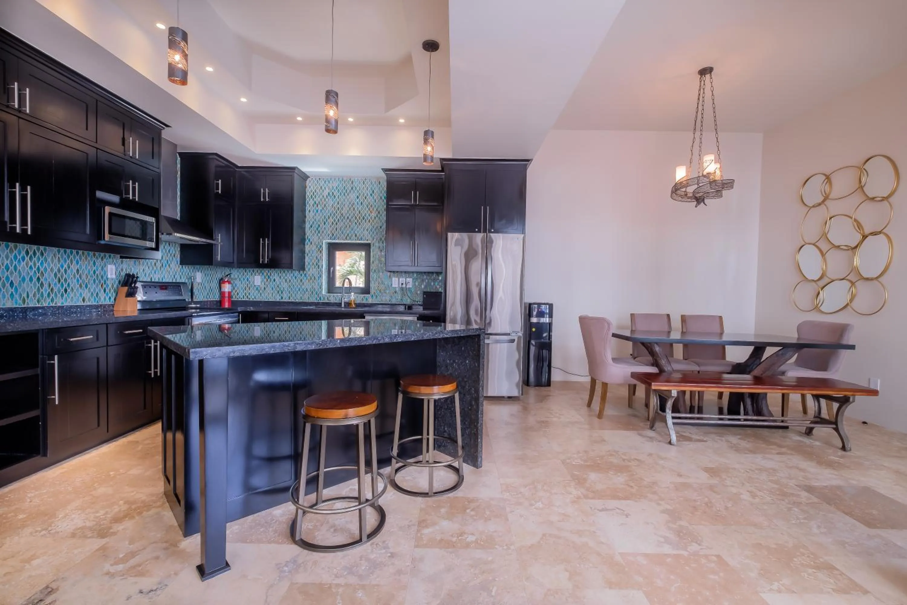 Dining area in Diamante Beachfront Suites