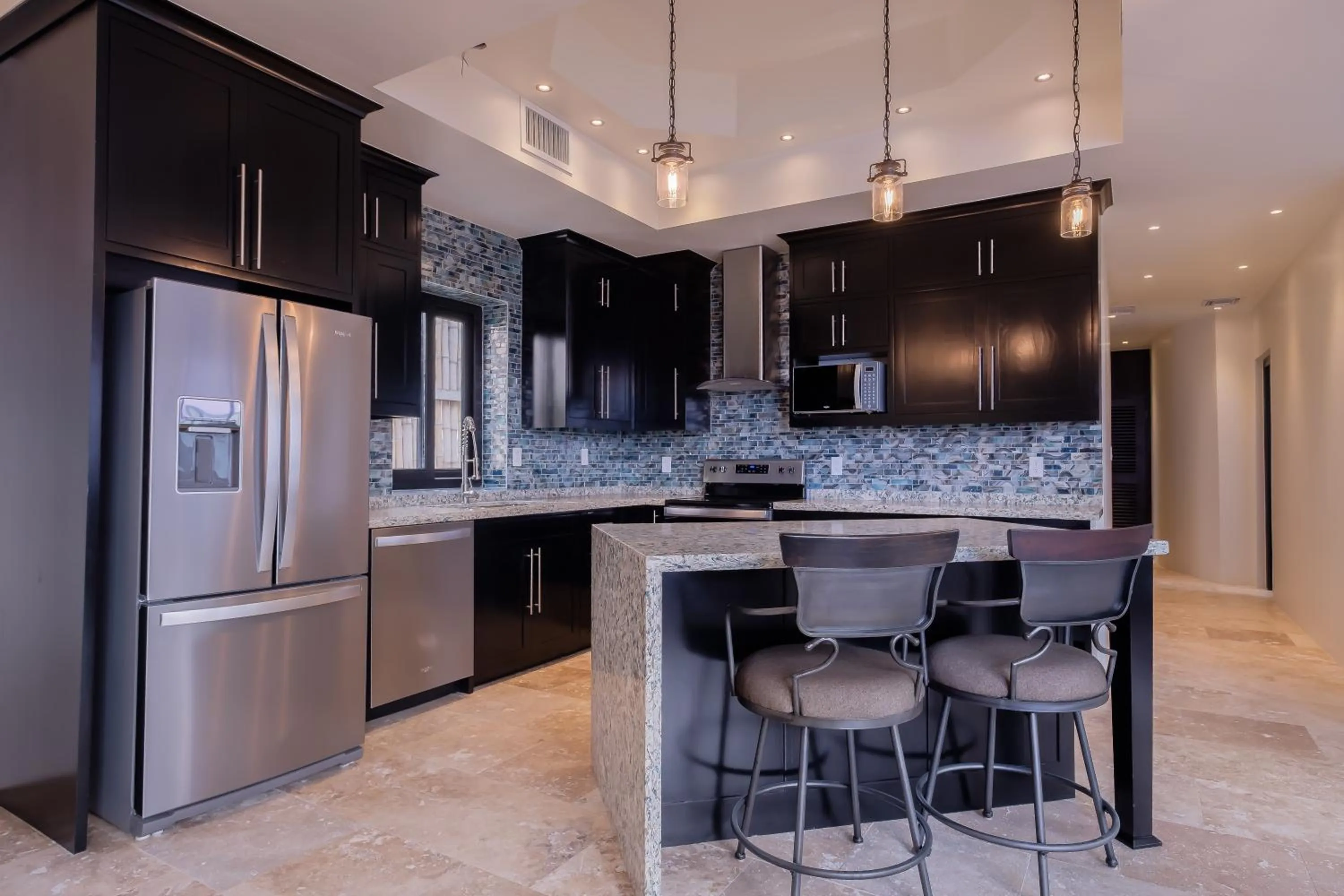 Kitchen or kitchenette in Diamante Beachfront Suites