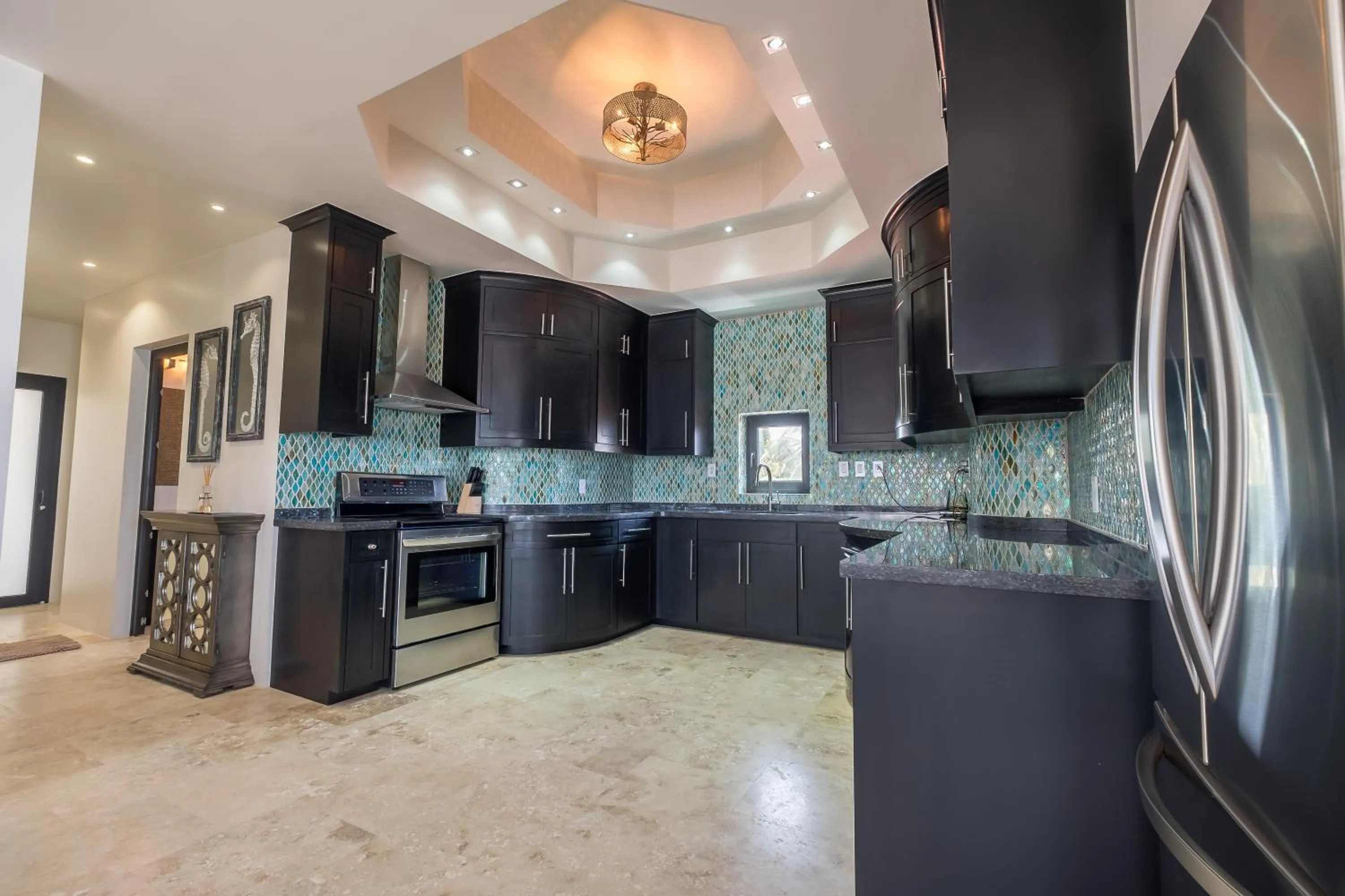 Kitchen or kitchenette in Diamante Beachfront Suites