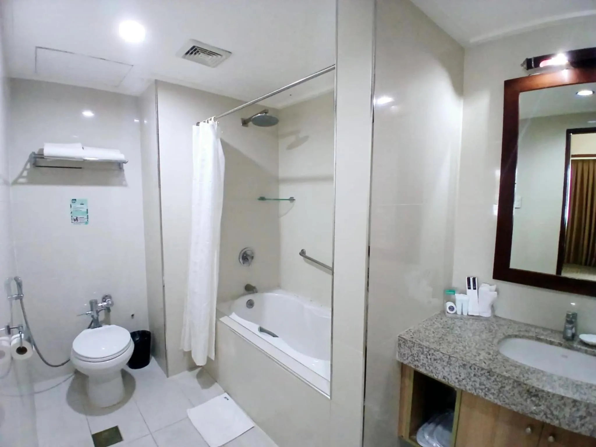 Shower in Dohera Hotel