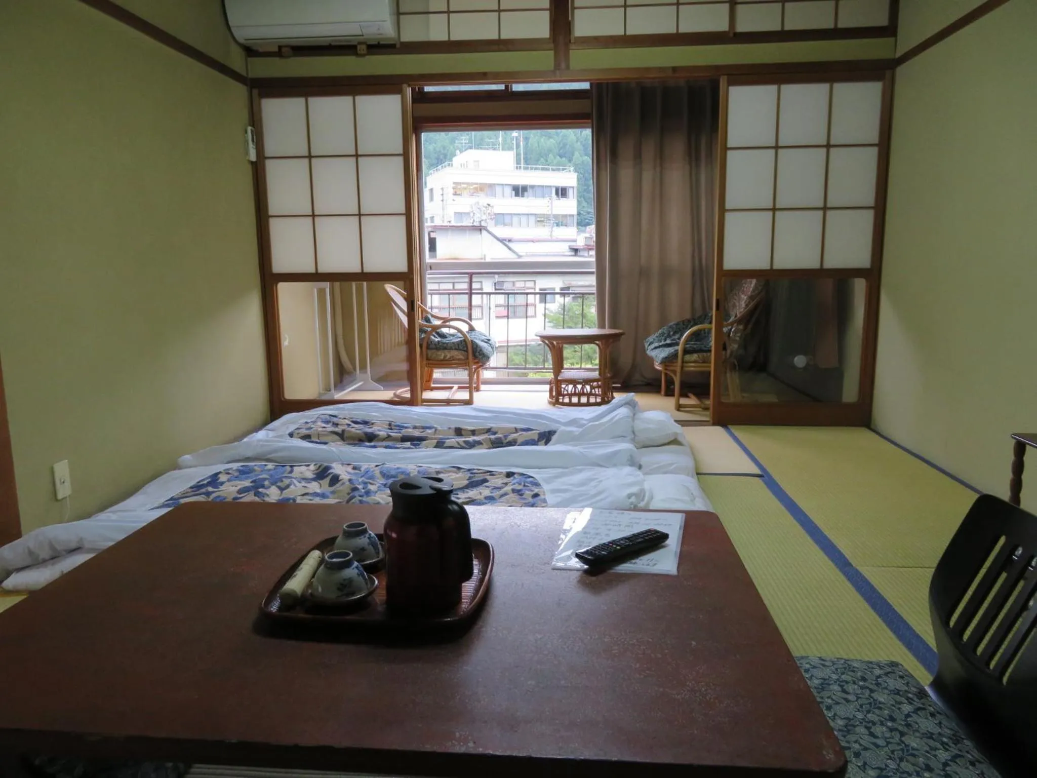 Bed in Miharaya Ryokan