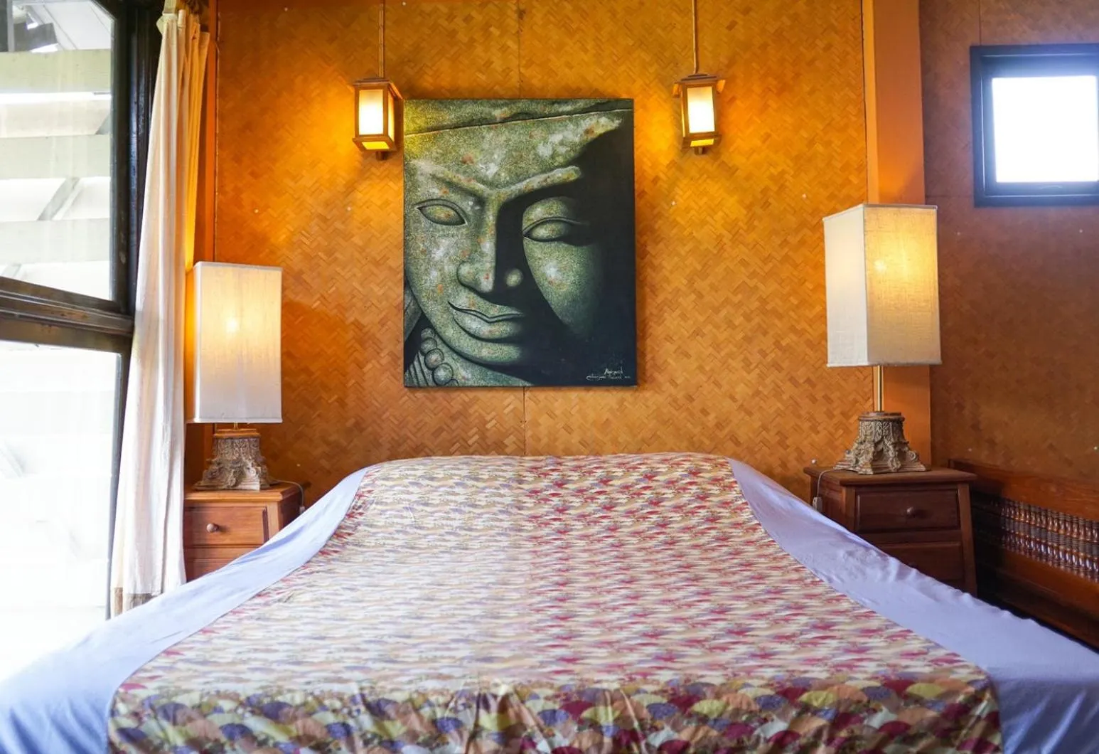 Bed in The Riverside Guest House