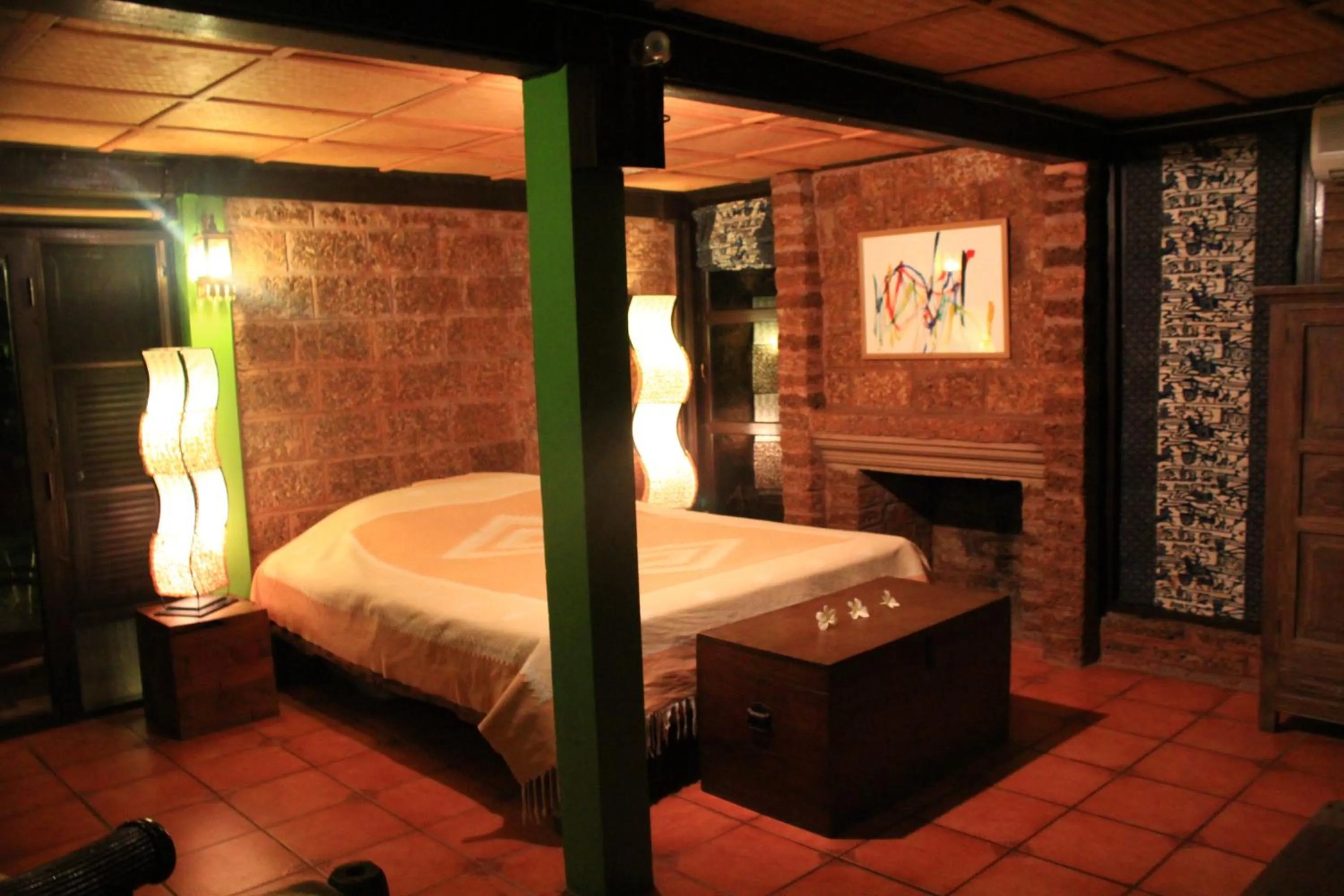 Bed in The Riverside Guest House