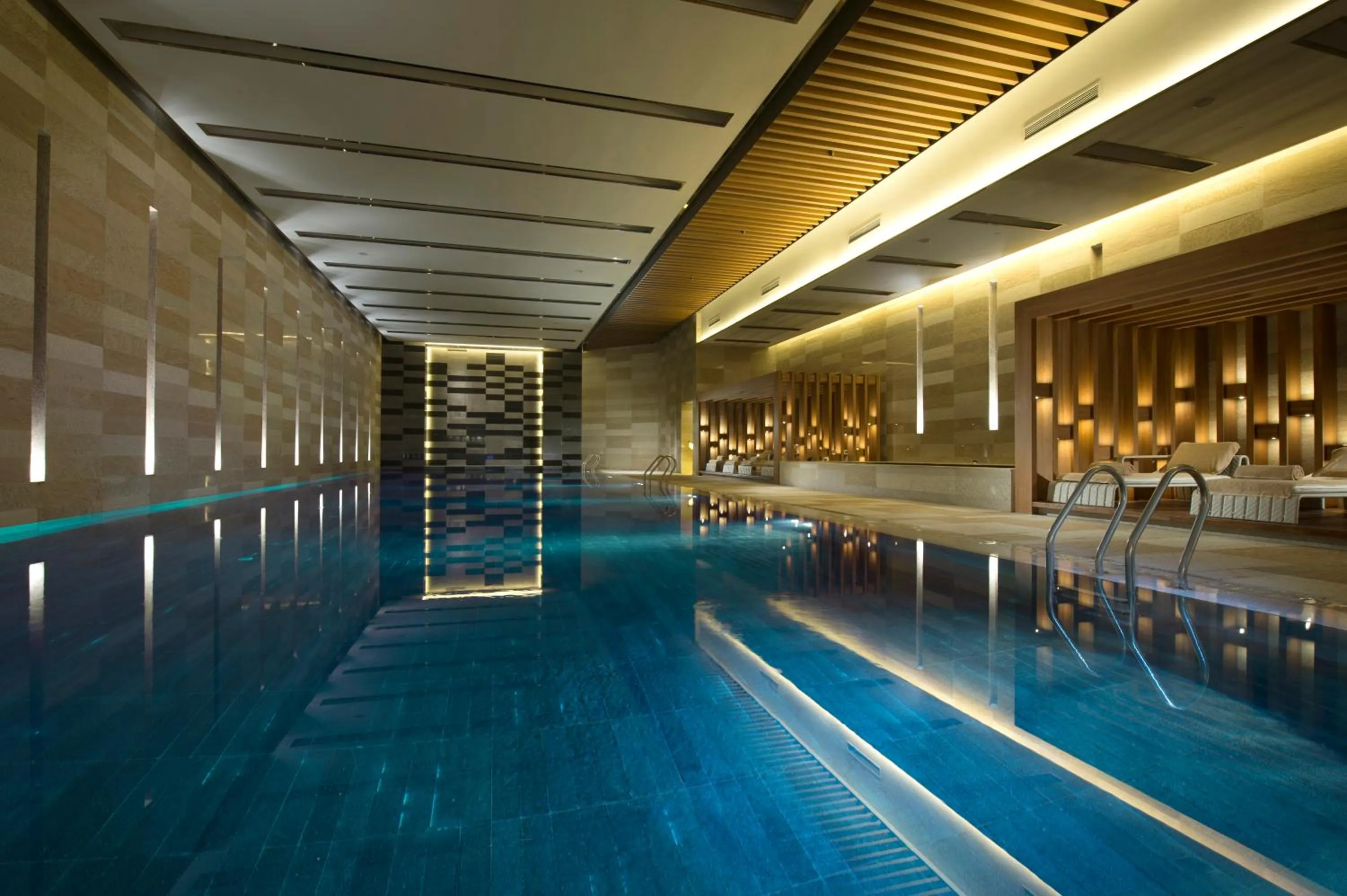 Swimming pool in Conrad Beijing by Hilton