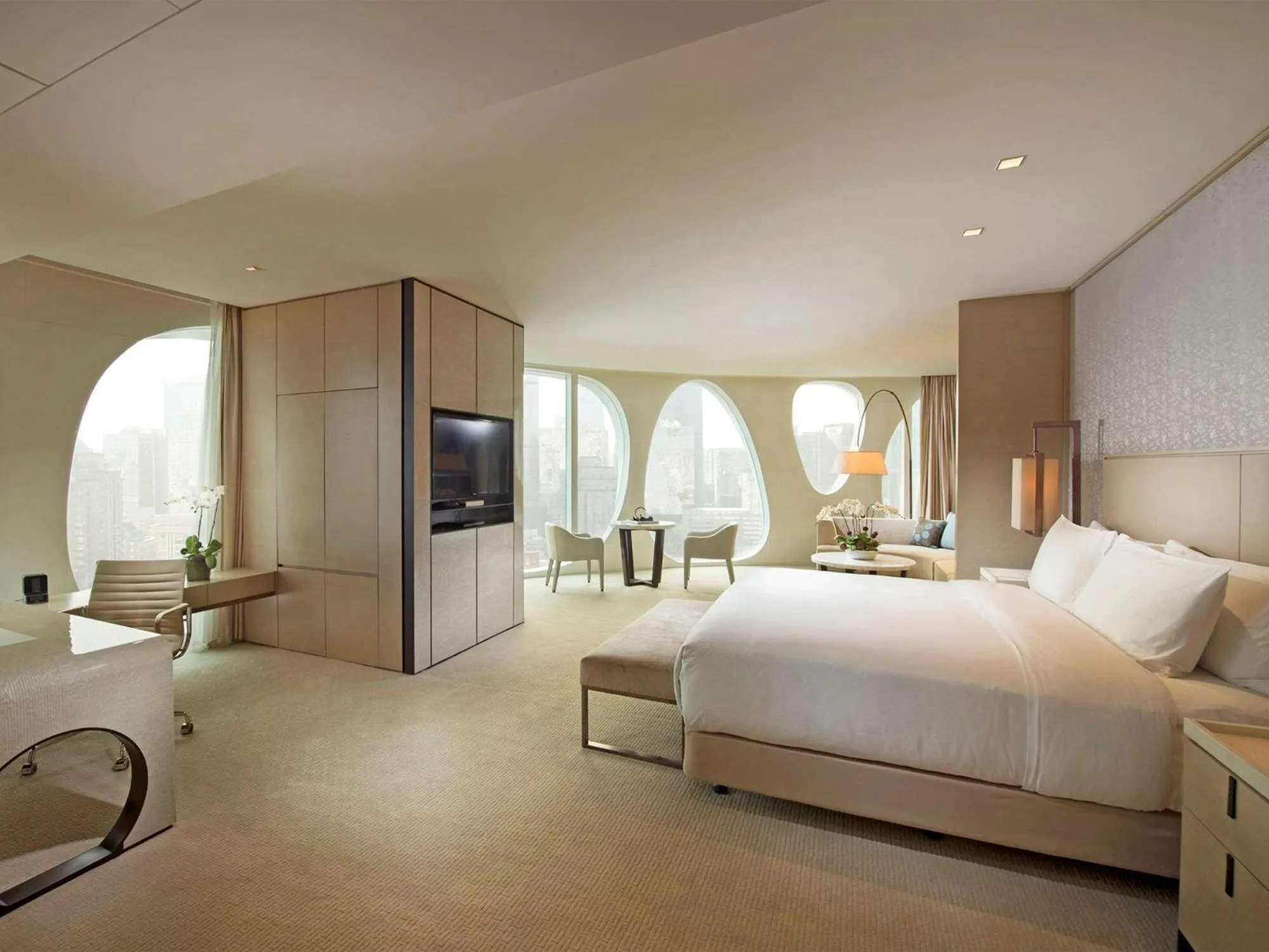 Bedroom, Bed in Conrad Beijing by Hilton