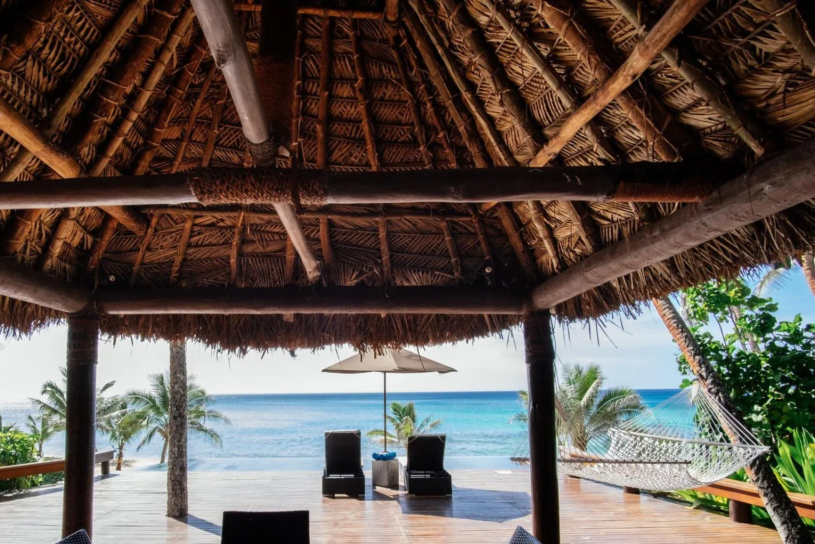 Patio in Yasawa Island Resort & Spa