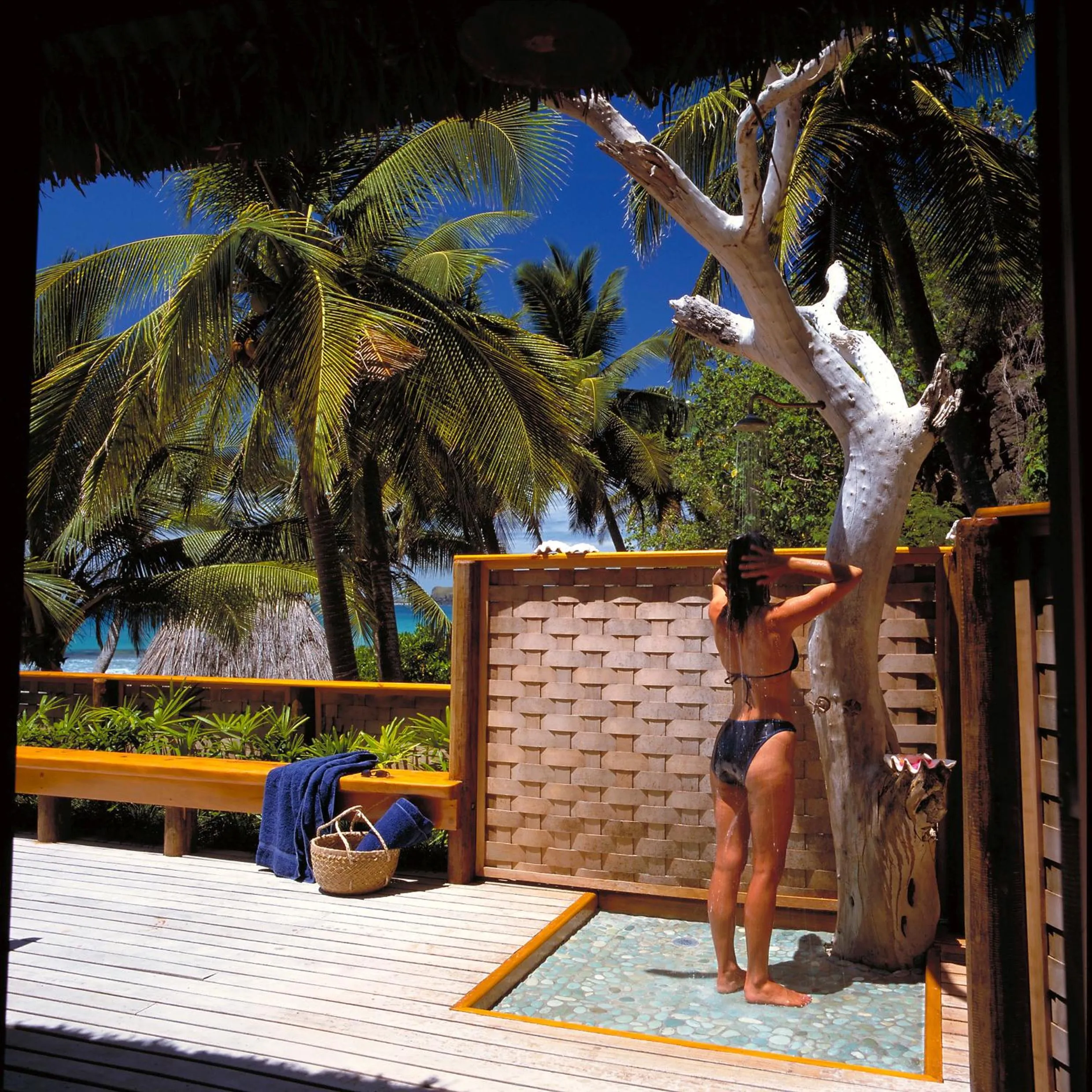 Shower in Yasawa Island Resort & Spa