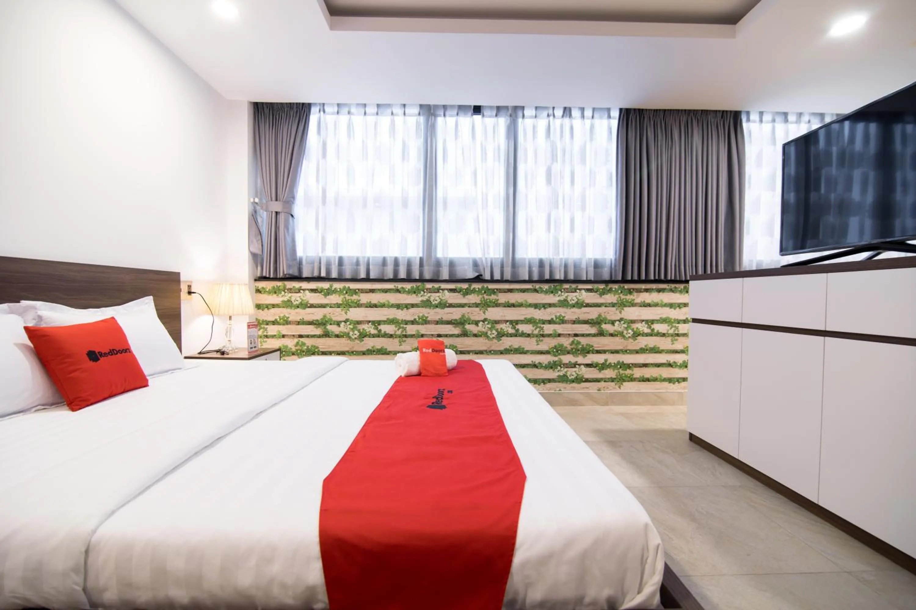 Bed in AHA Residence Hotel