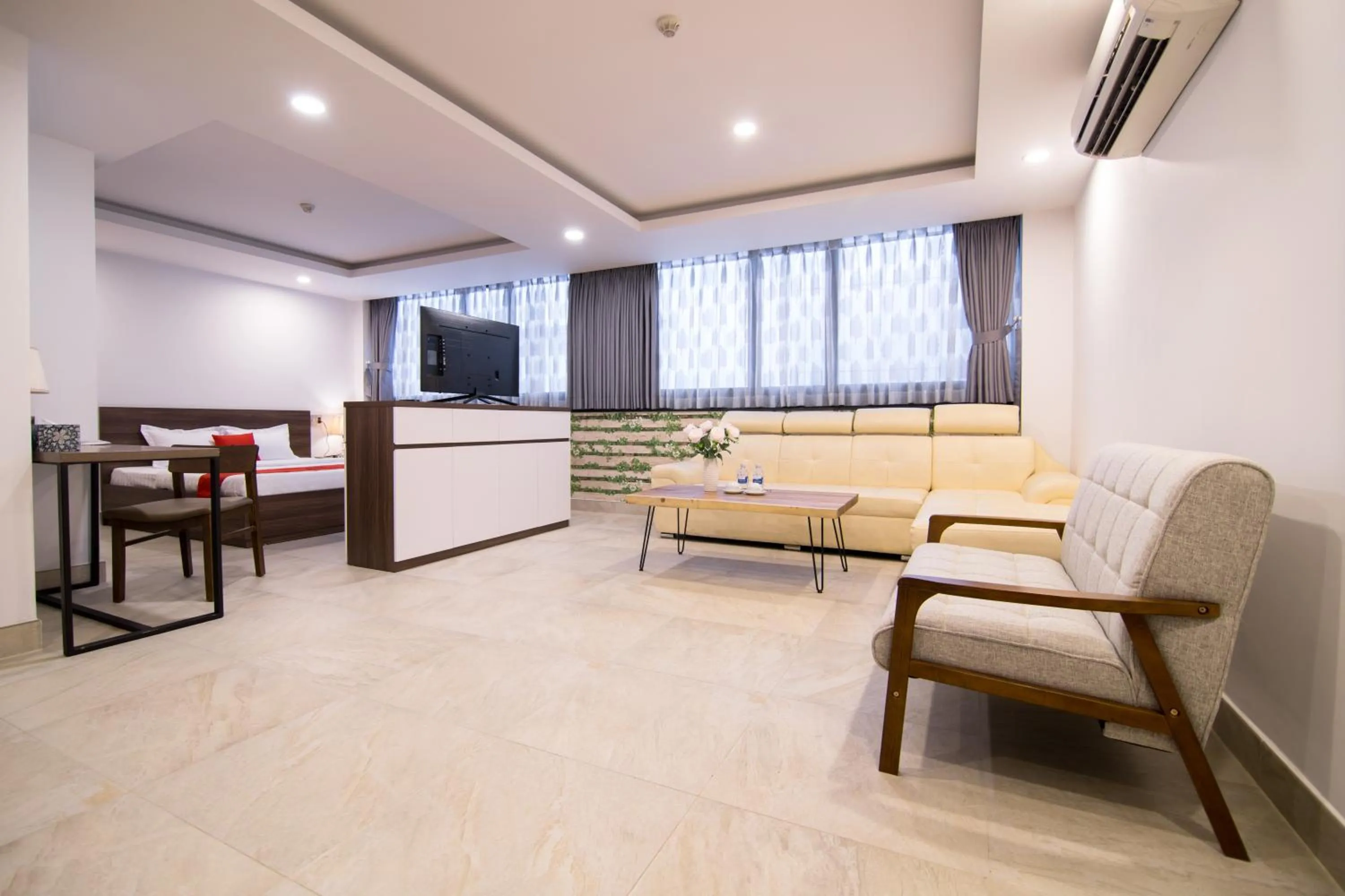 Seating area in AHA Residence Hotel