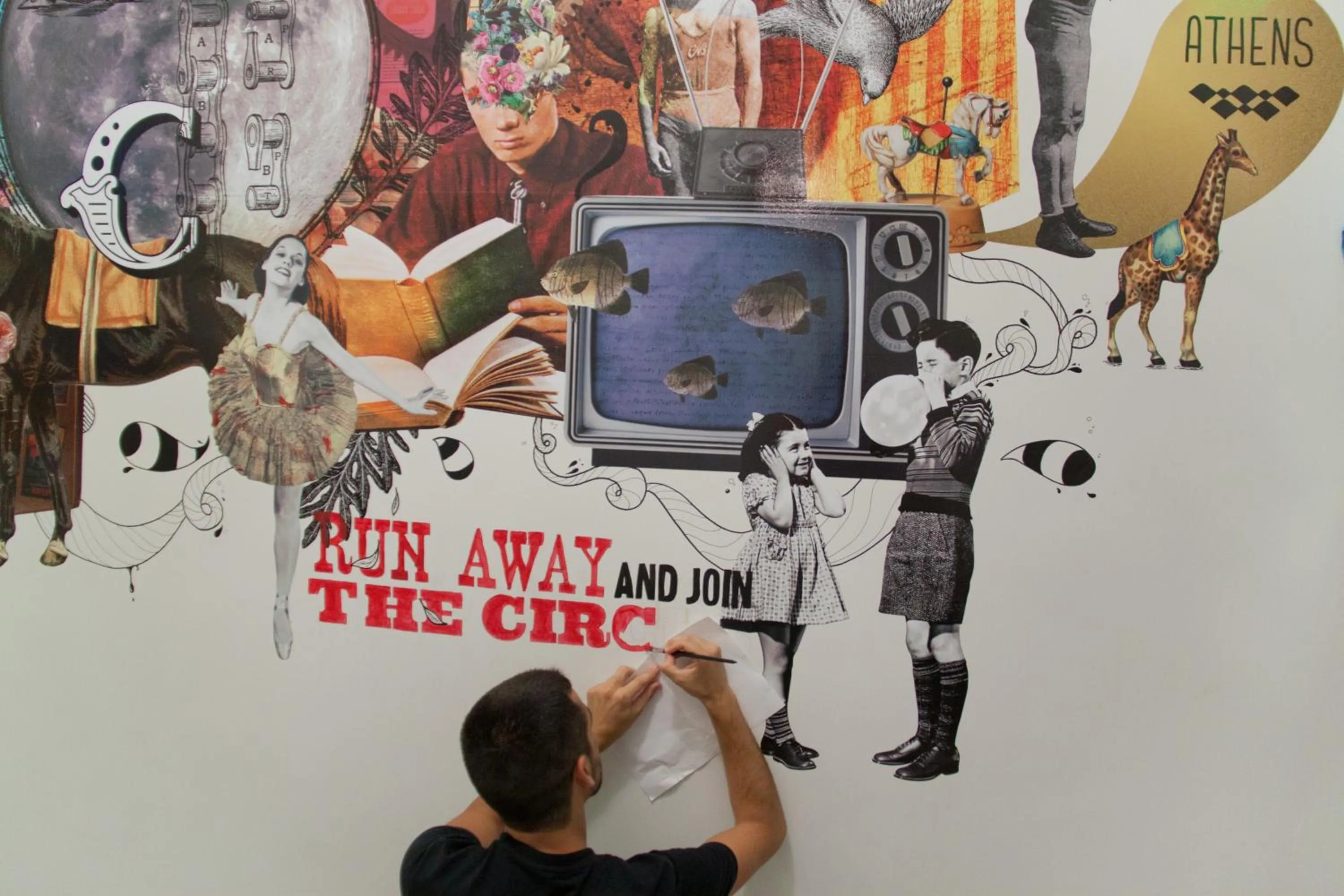 Decorative detail in City Circus Athens