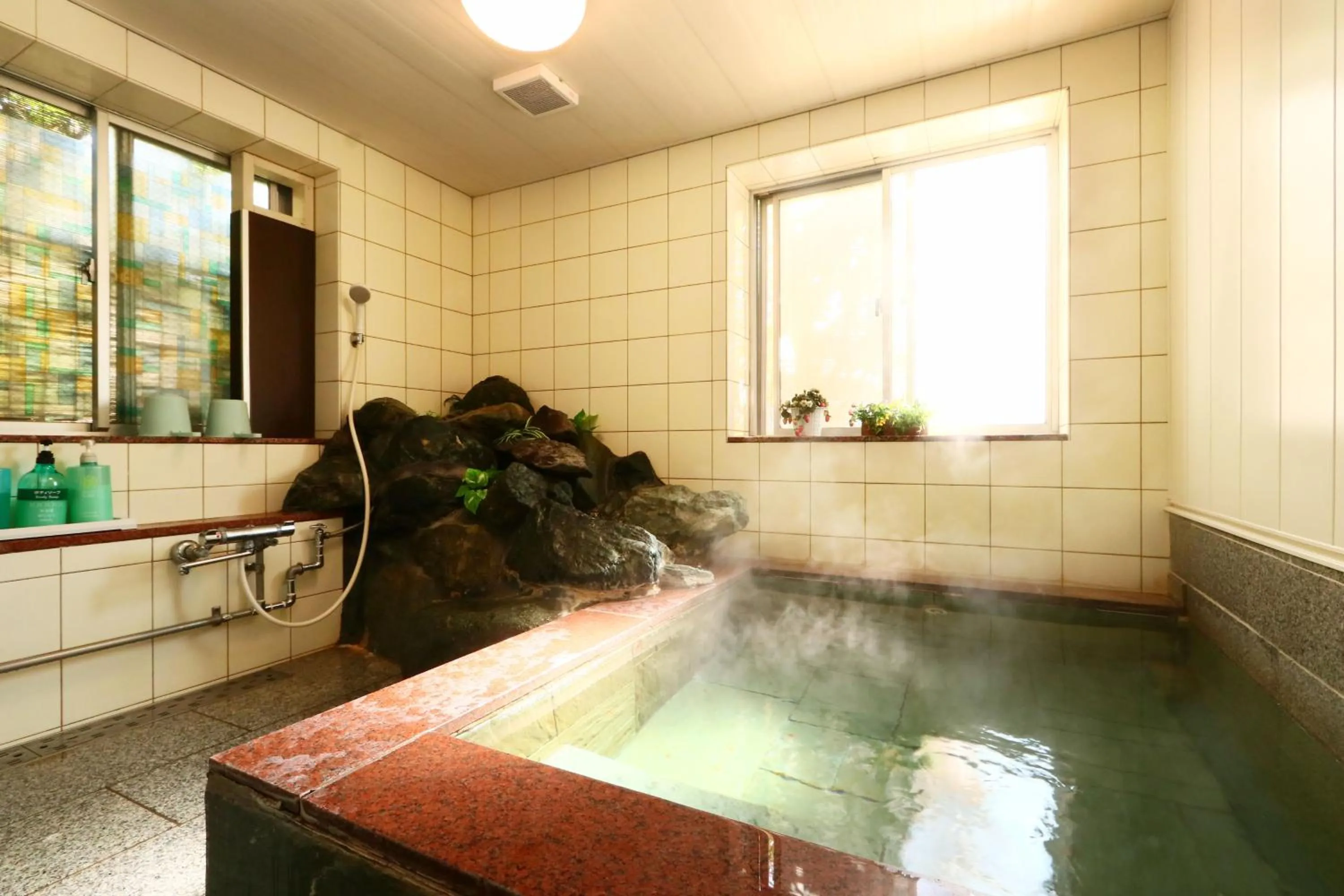 Hot Spring Bath in IZUNA INN & SPA - the veggie delights