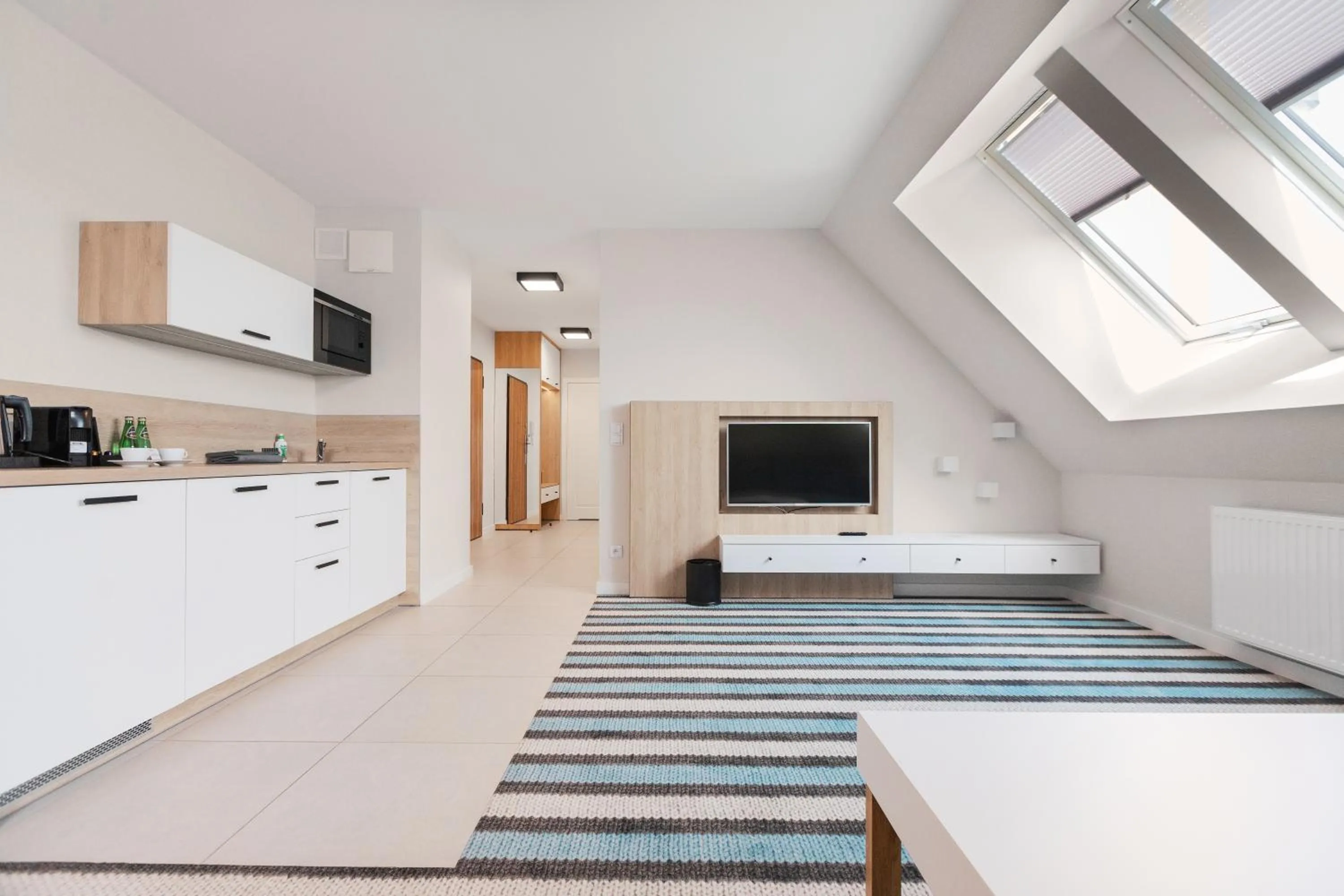 Coffee/tea facilities, Bed in AQUA Resort AQUAPARK