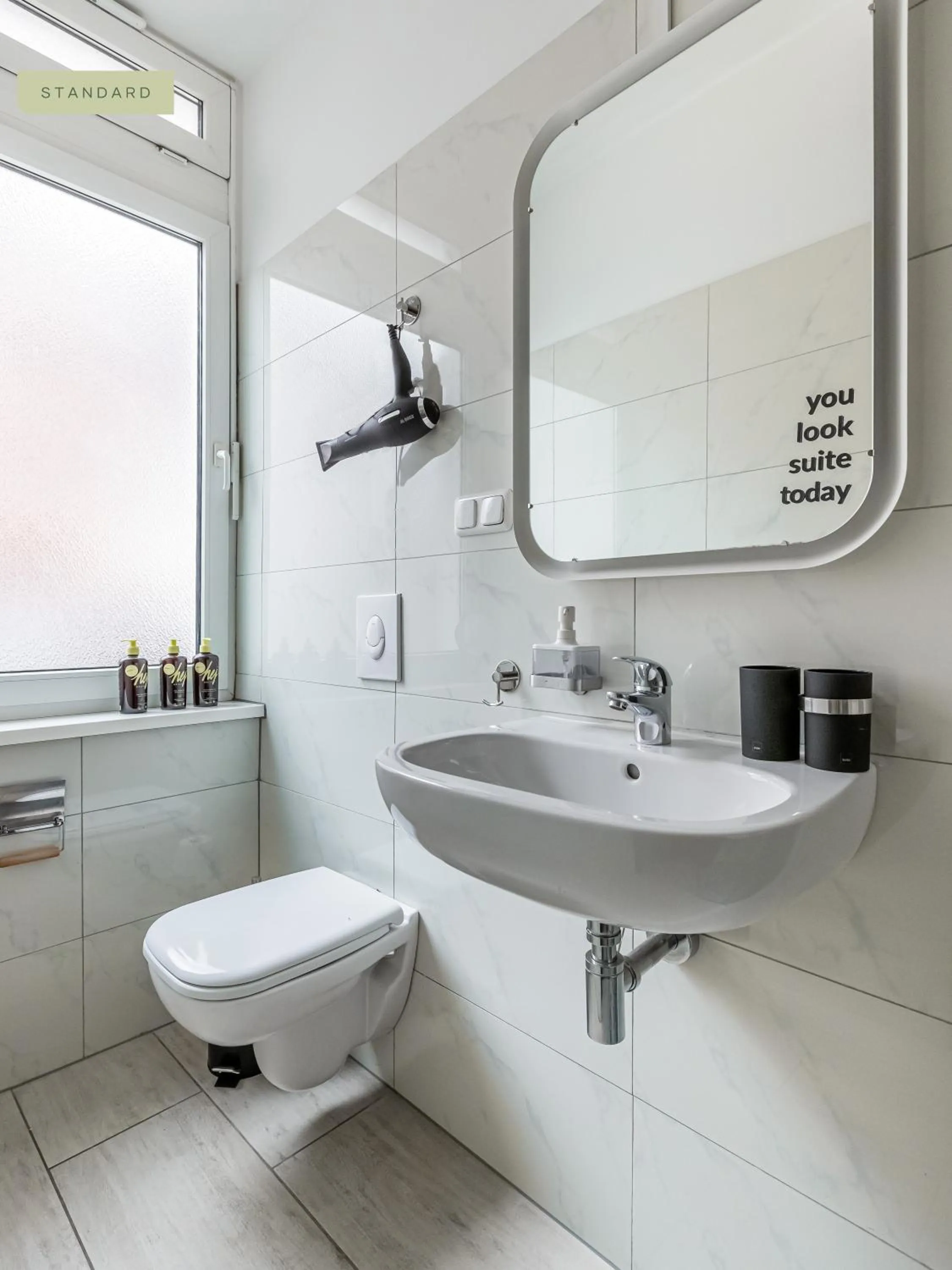 Bathroom in Apartments Berlin Aroser Allee