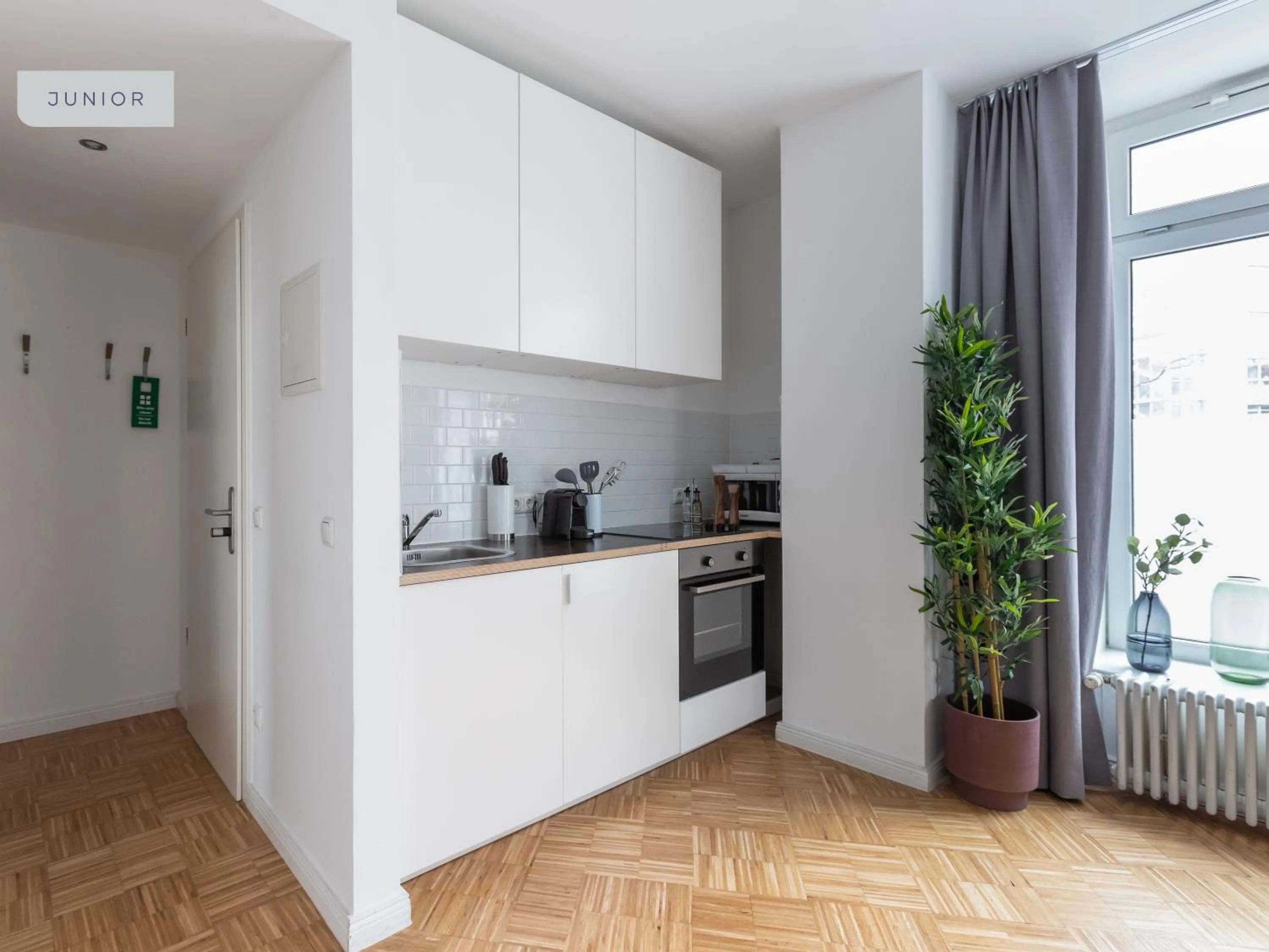 Kitchen or kitchenette in Apartments Berlin Aroser Allee