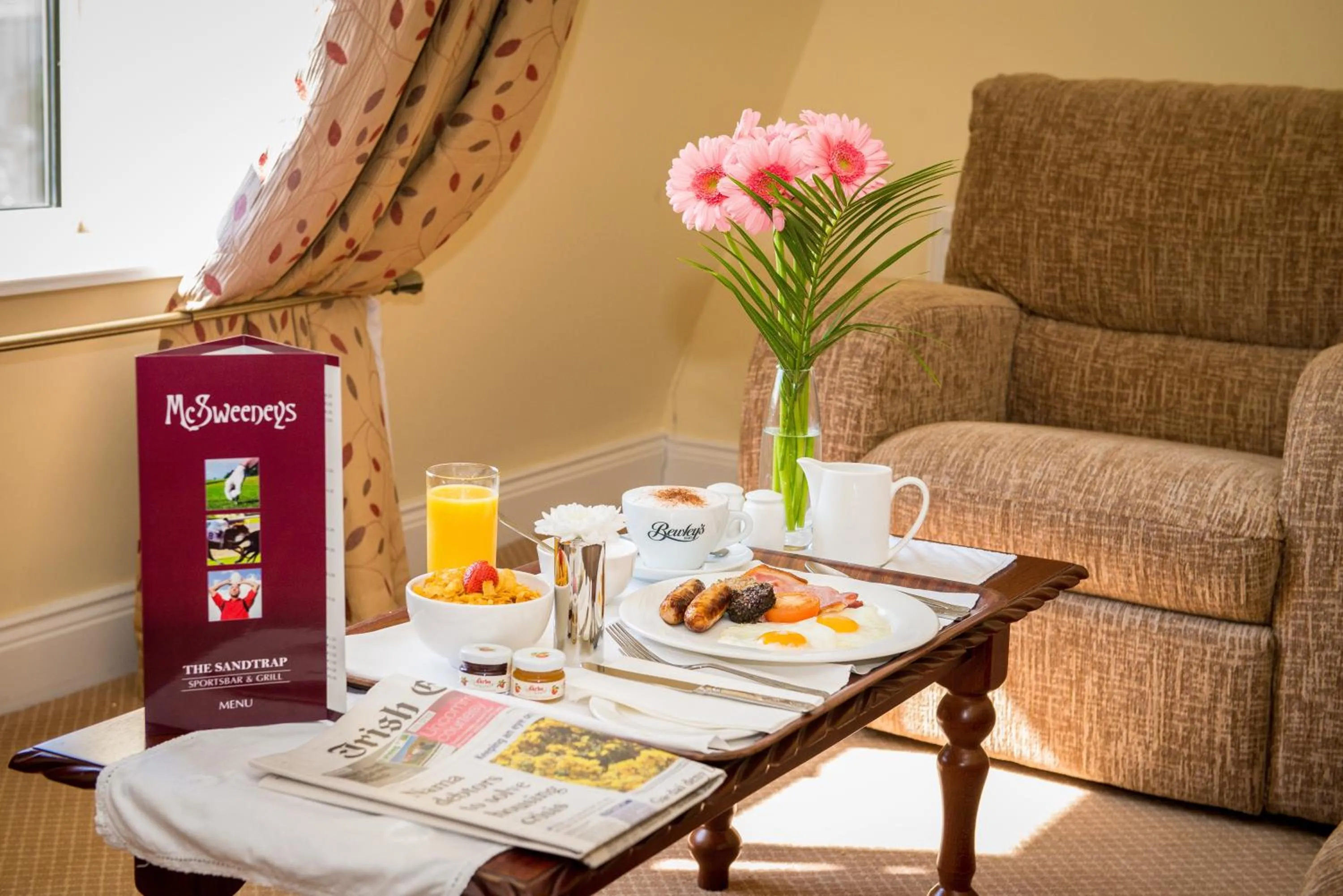 Food close-up in McSweeney Arms Hotel