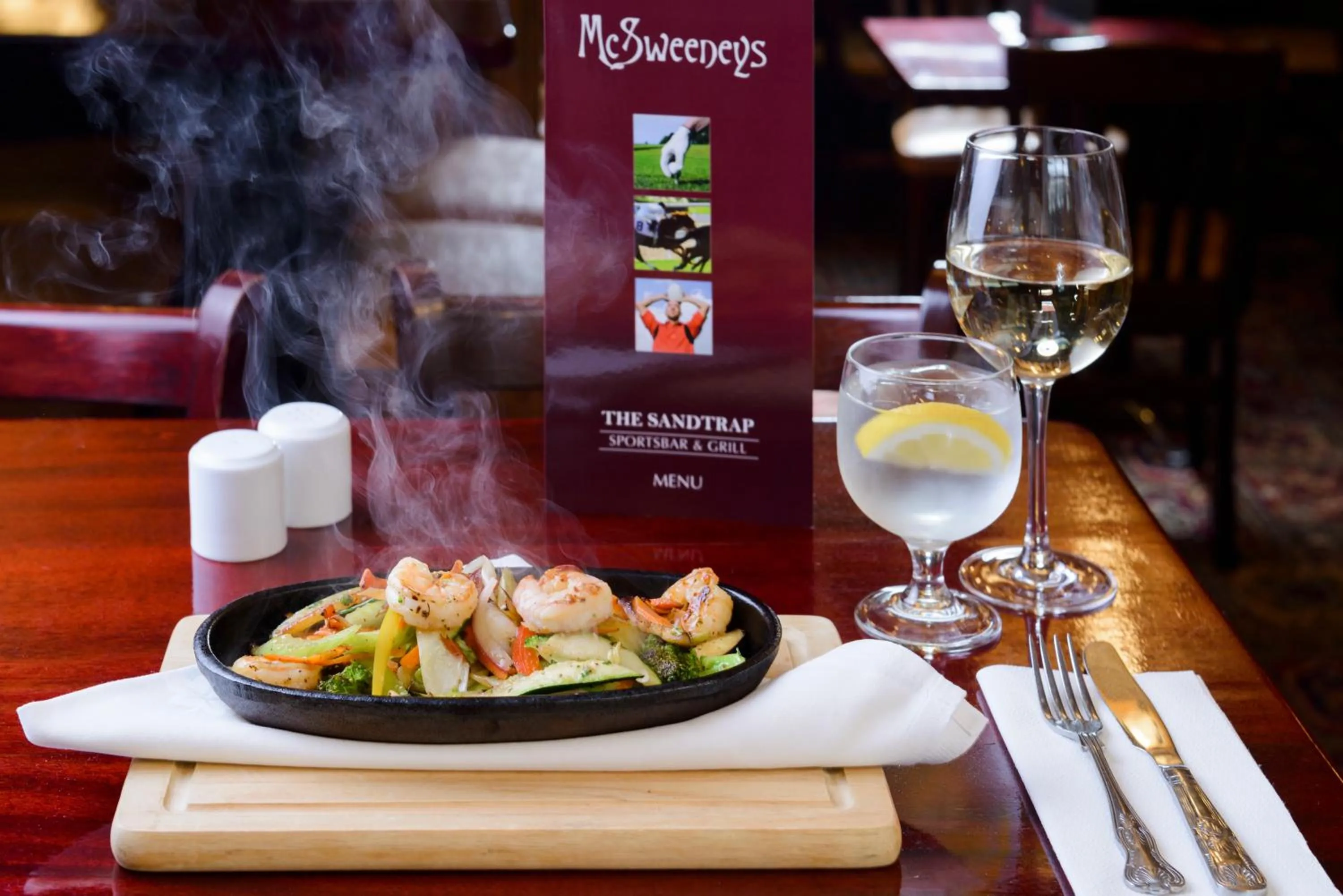 Food and drinks in McSweeney Arms Hotel