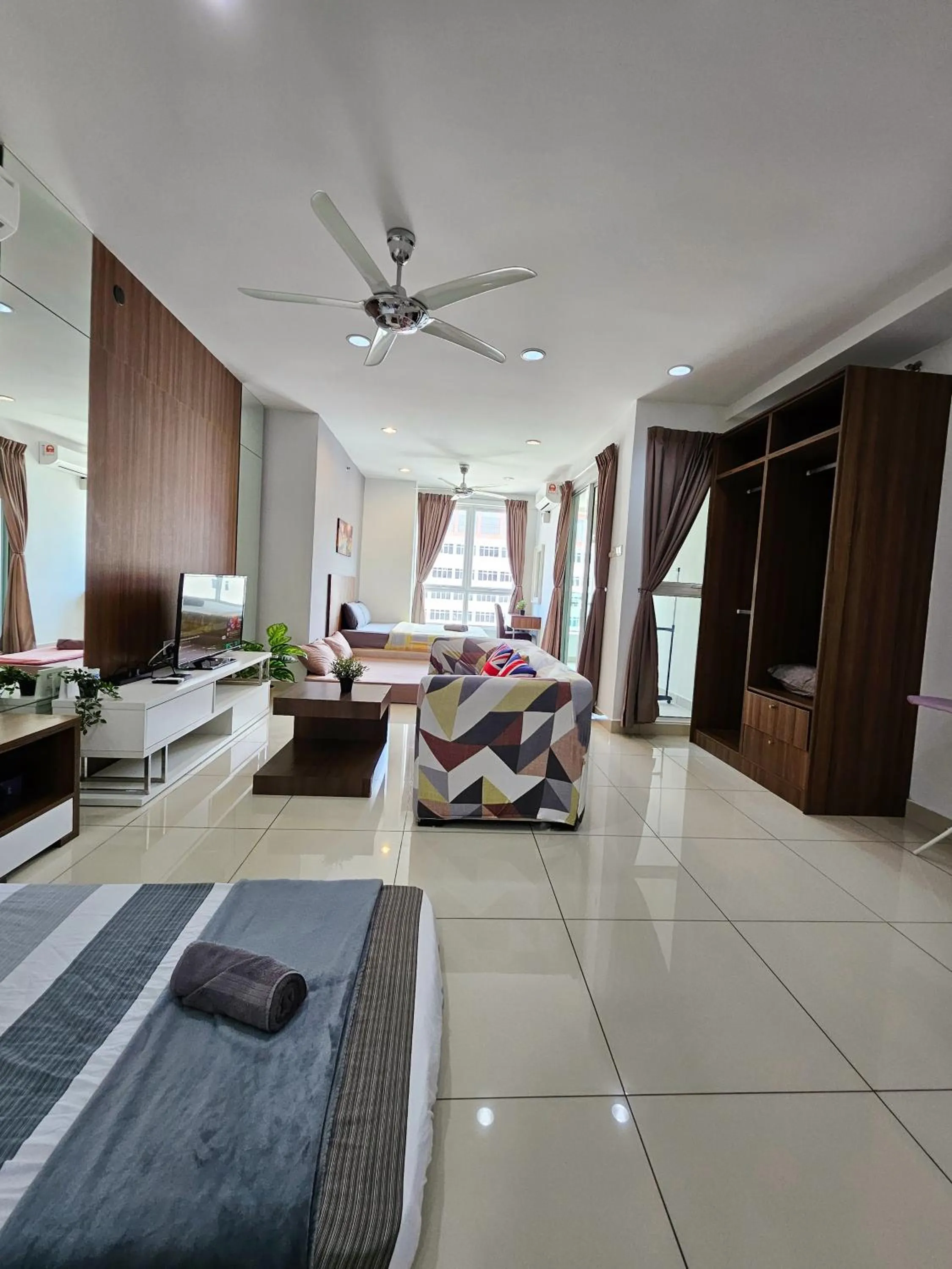 View (from property/room), Bed in Mansion One by Sky Hive