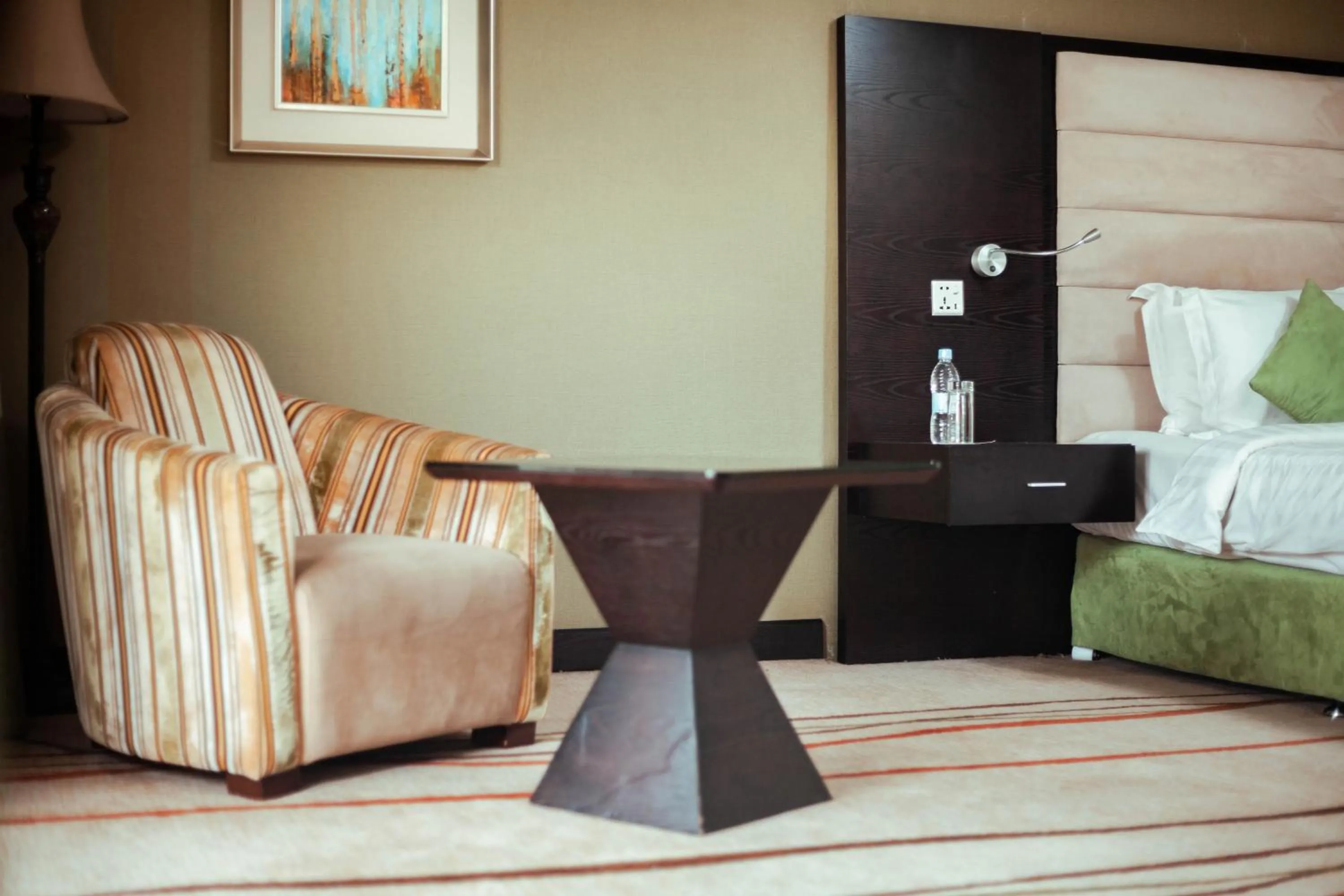 Seating area in Crossroads Hotel Blantyre