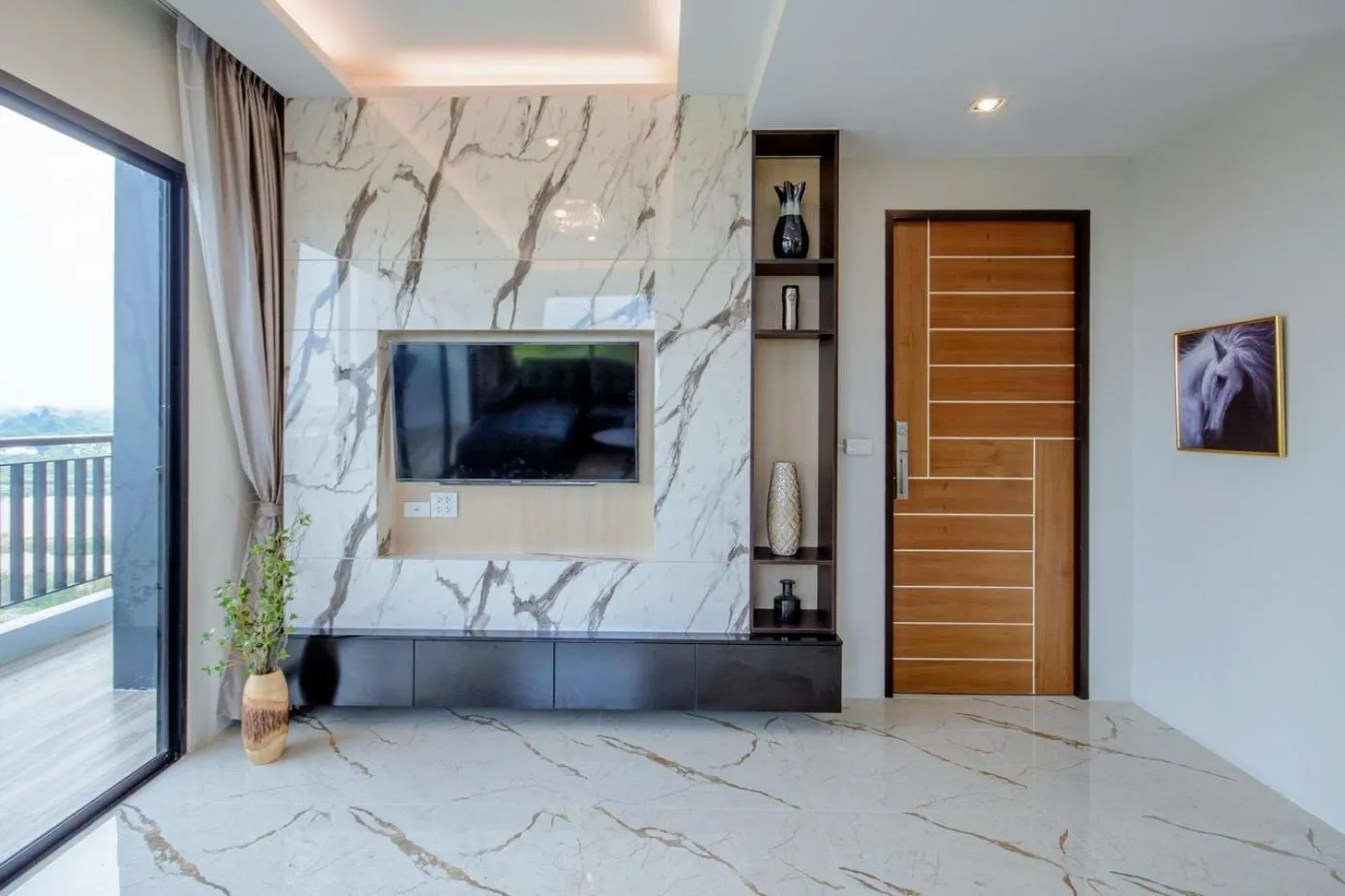 Communal lounge/ TV room in The Living Hotel SamutPrakan