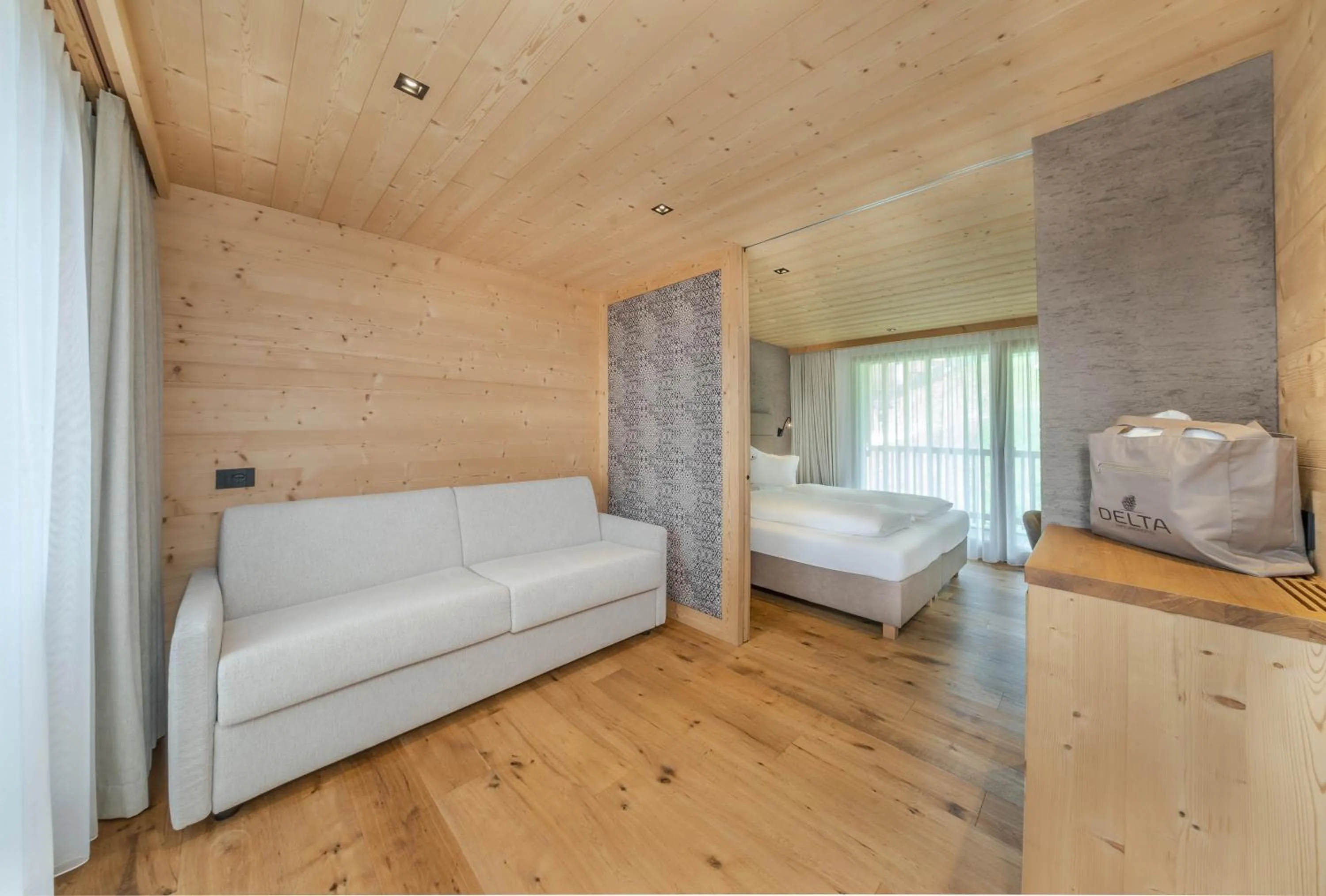 Bedroom, Bed in Nature Hotel Delta