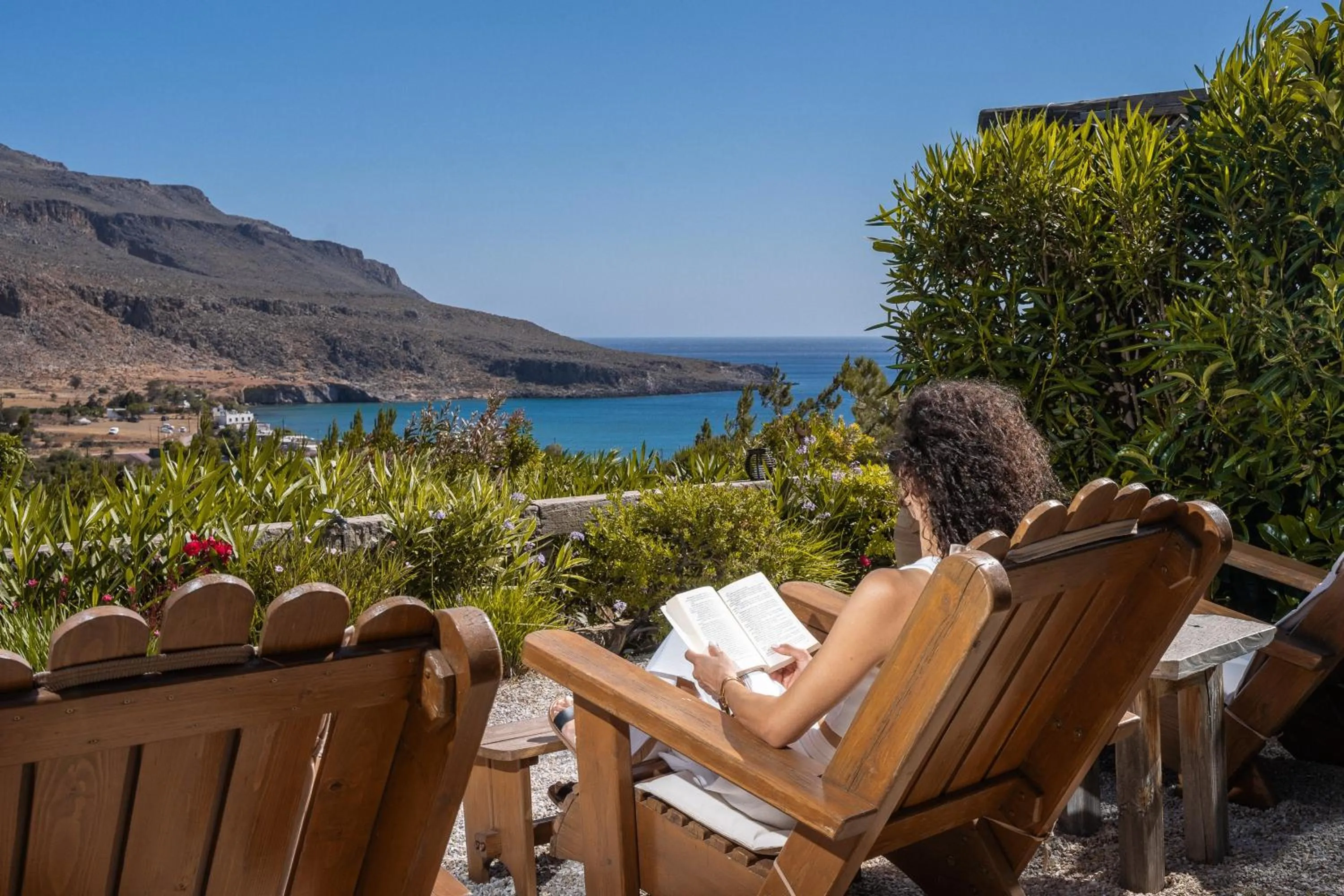 Seating area in Terra Minoika Boutique Resort