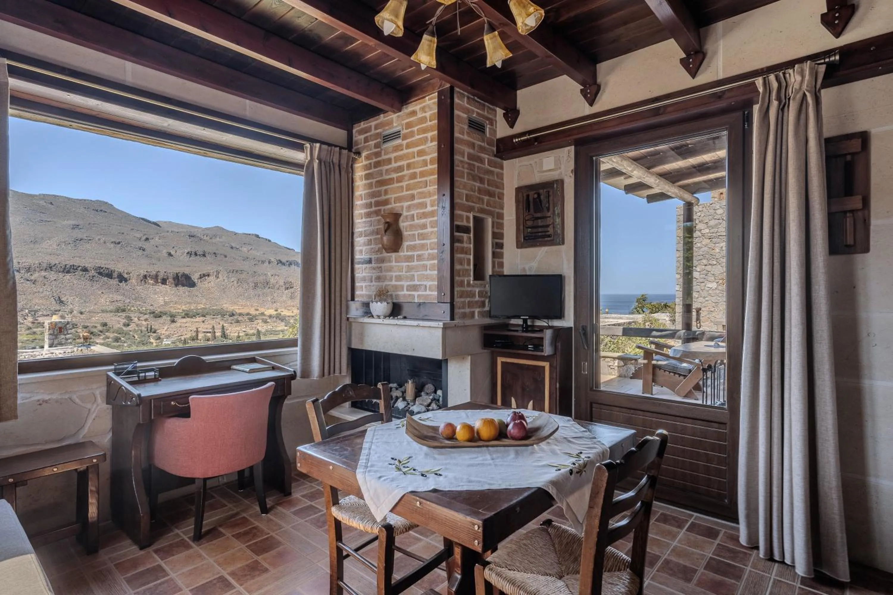 Living room in Terra Minoika Boutique Resort