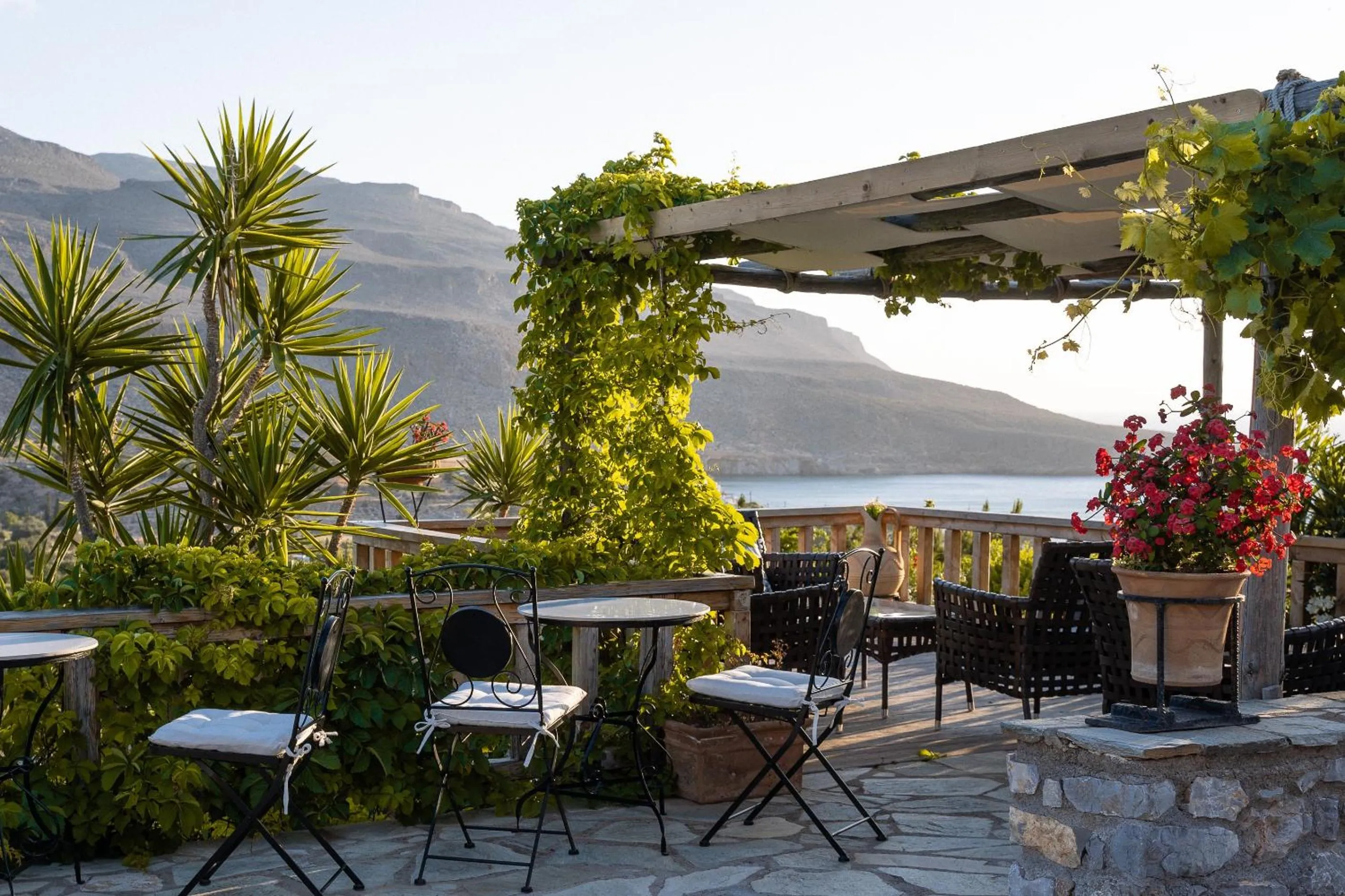Seating area in Terra Minoika Boutique Resort