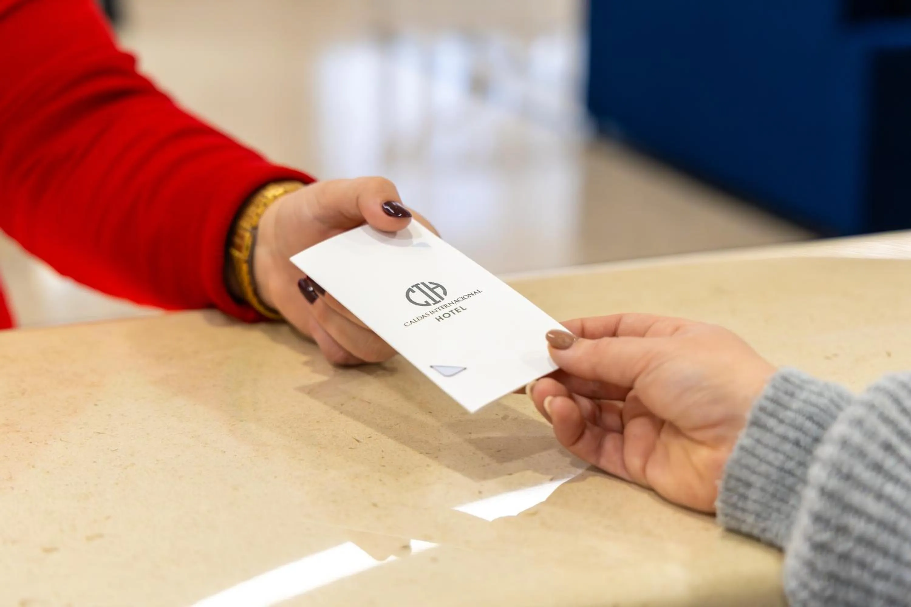 Lobby or reception in Hotel Caldas Internacional