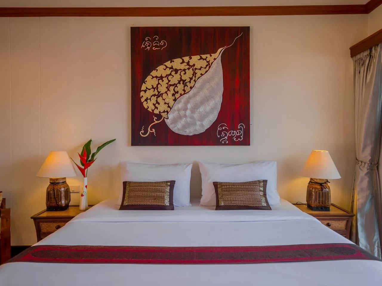 Bed in Chiangkhan River Mountain Resort