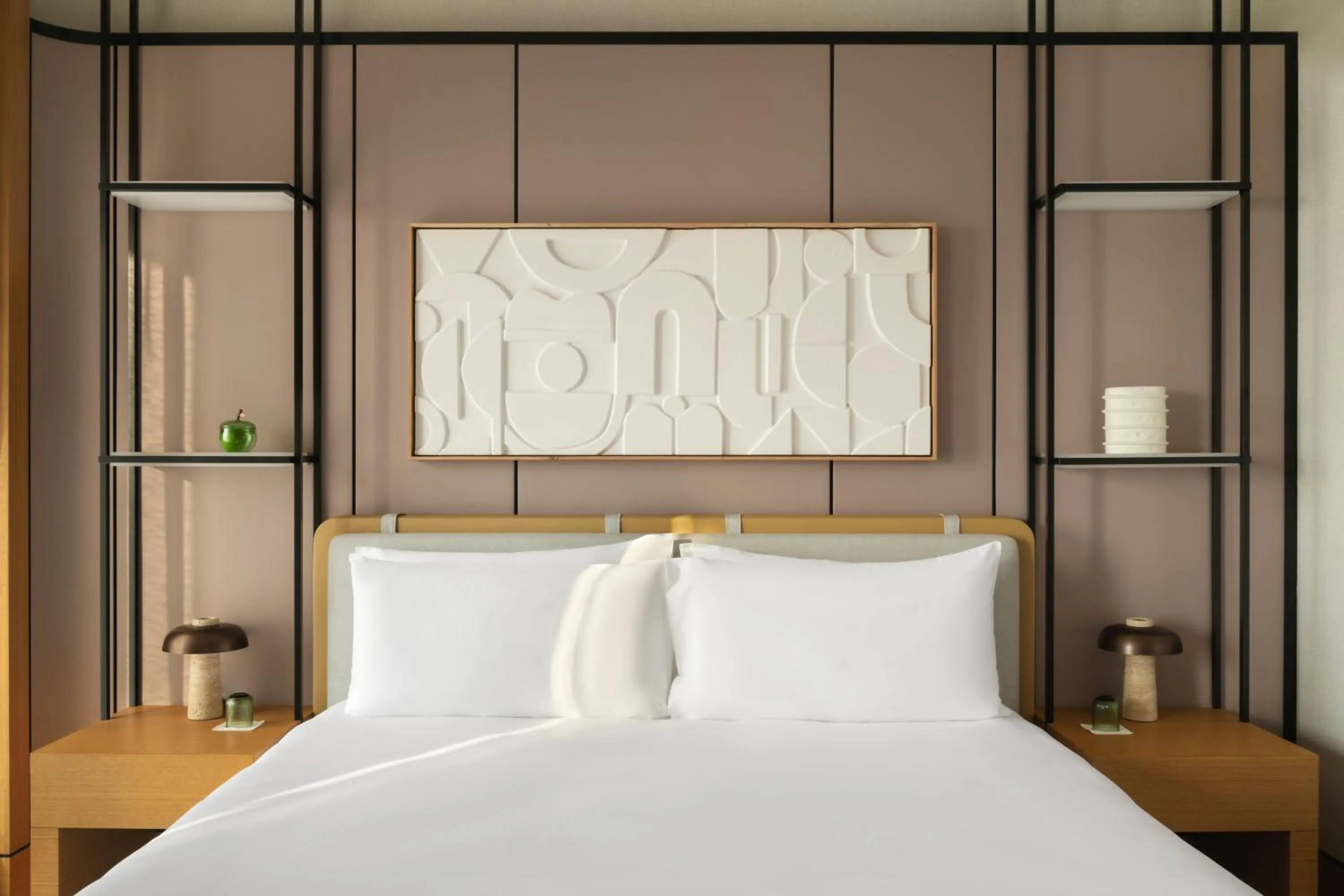 Bed in Delano Dubai at Bluewaters