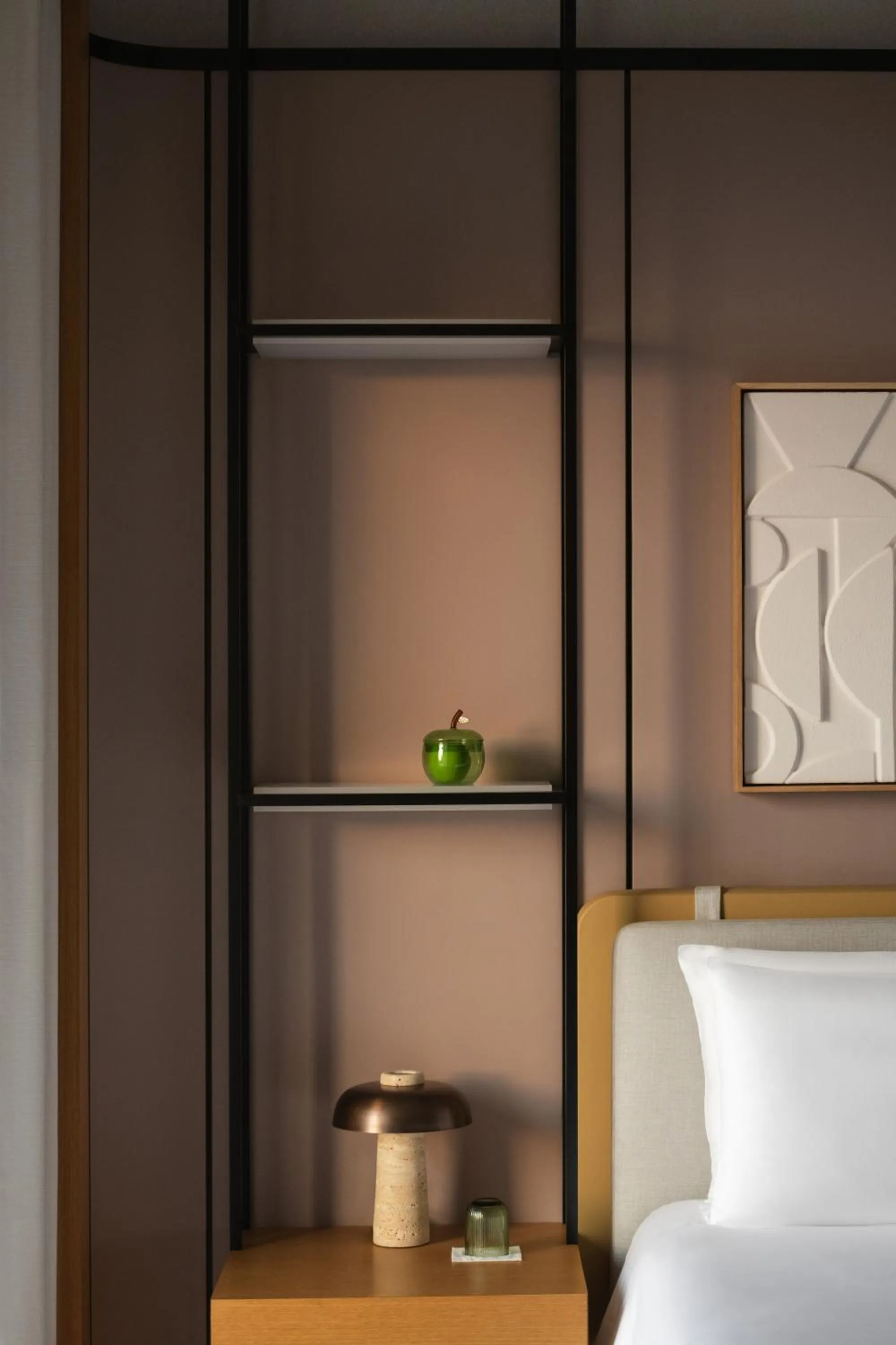 Bed in Delano Dubai at Bluewaters