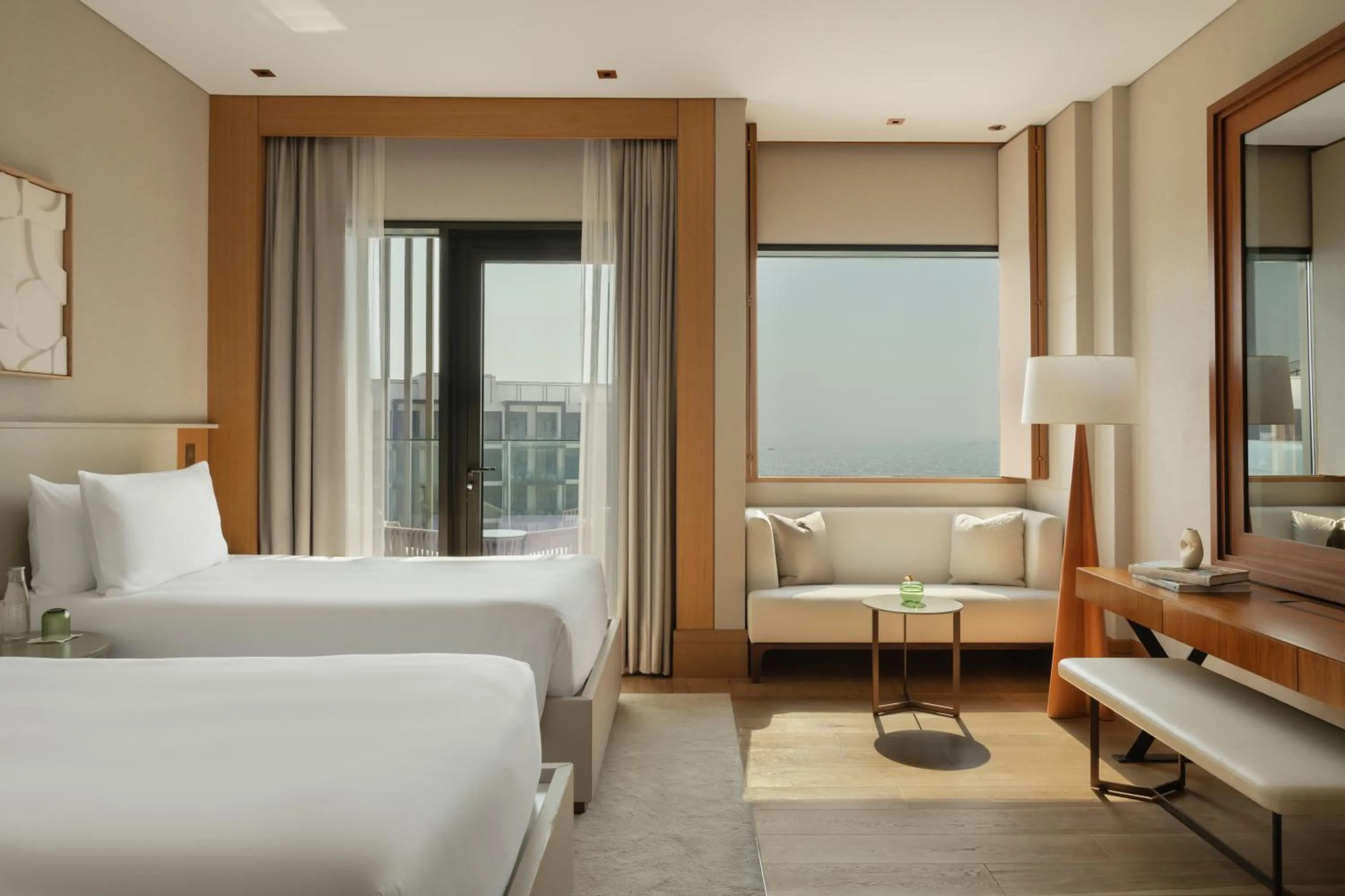 Bedroom, Bed in Delano Dubai at Bluewaters