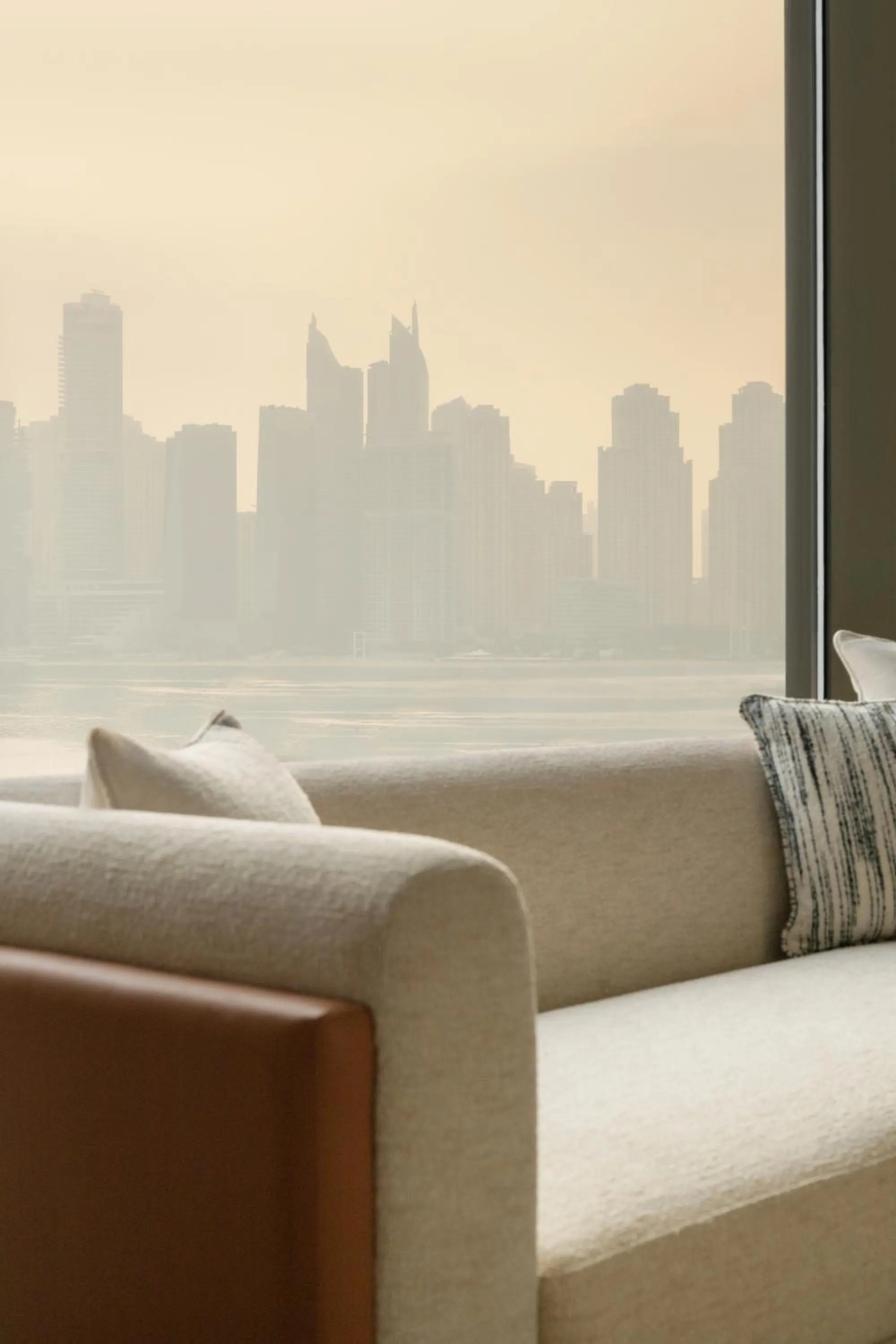 Seating area in Delano Dubai at Bluewaters