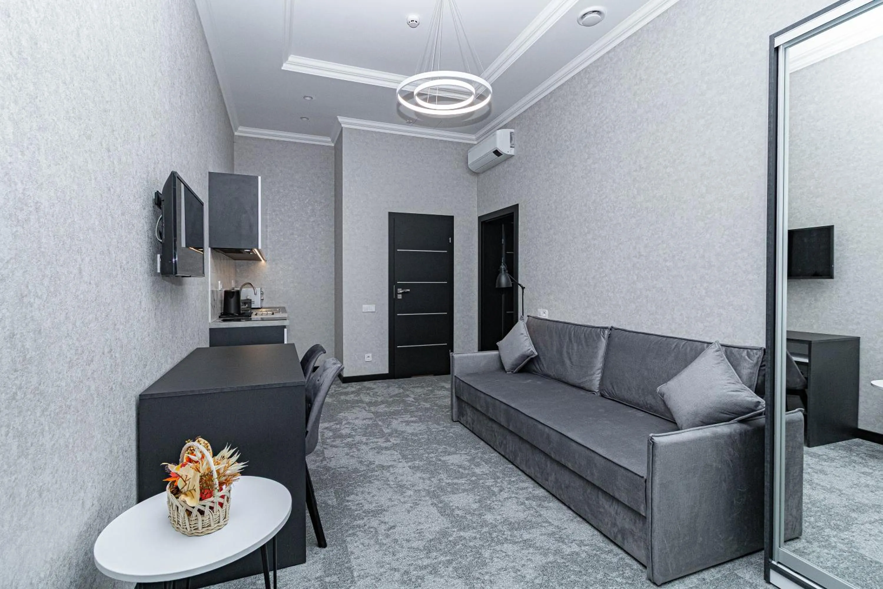 Kitchen or kitchenette in Opera Passage Hotel & Apartments